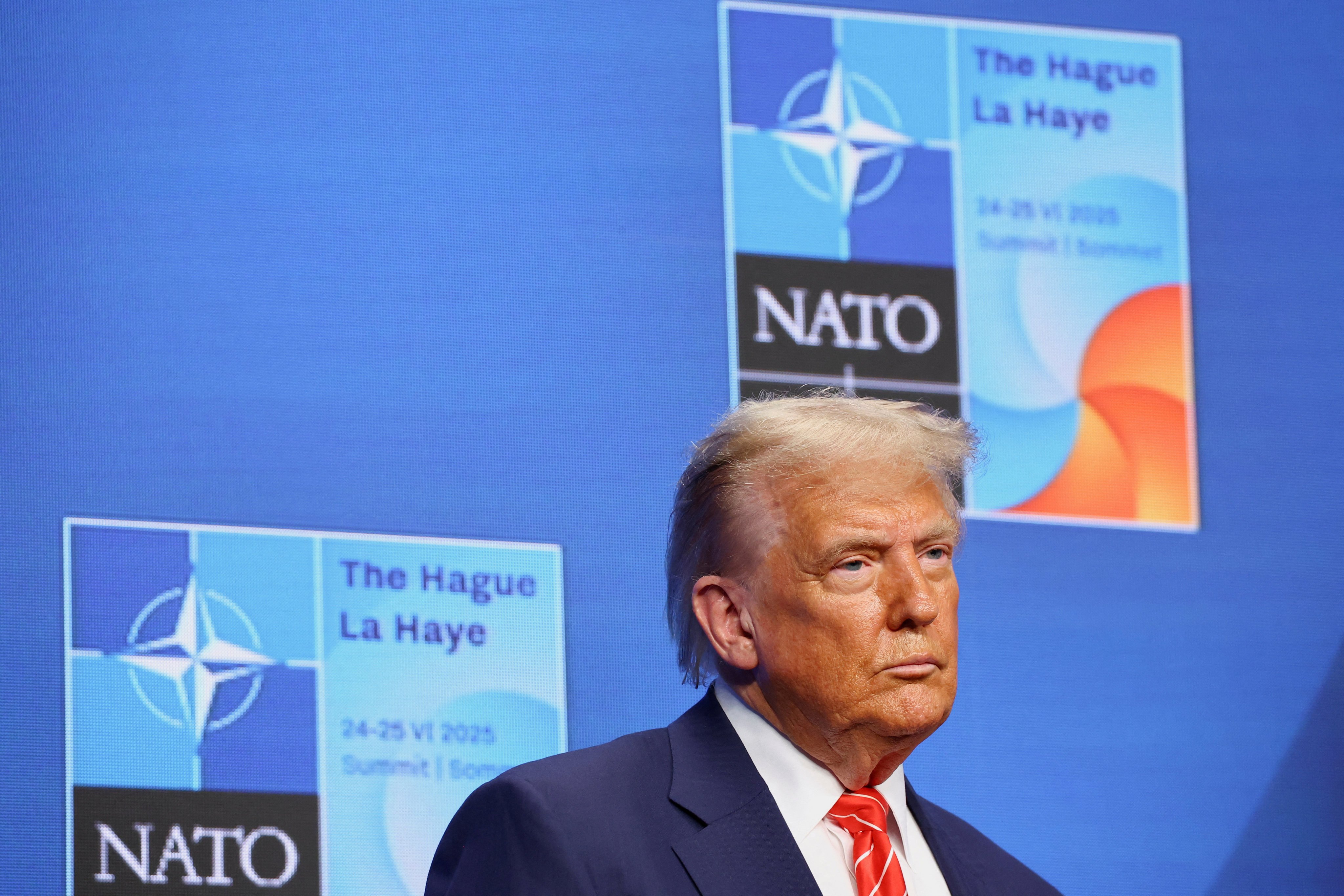 US President Donald Trump at the Nato summit in The Hague, the Netherlands in June. Photo: Reuters