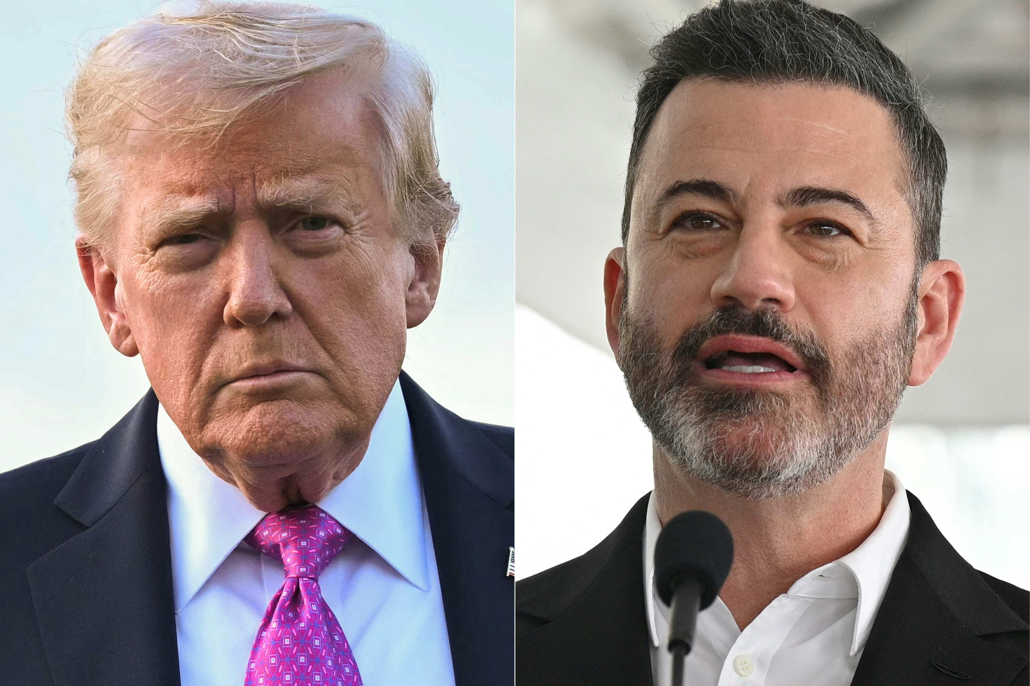 President Donald Trump has called on ABC to immediately fire late night host Jimmy Kimmel. Photo: AFP