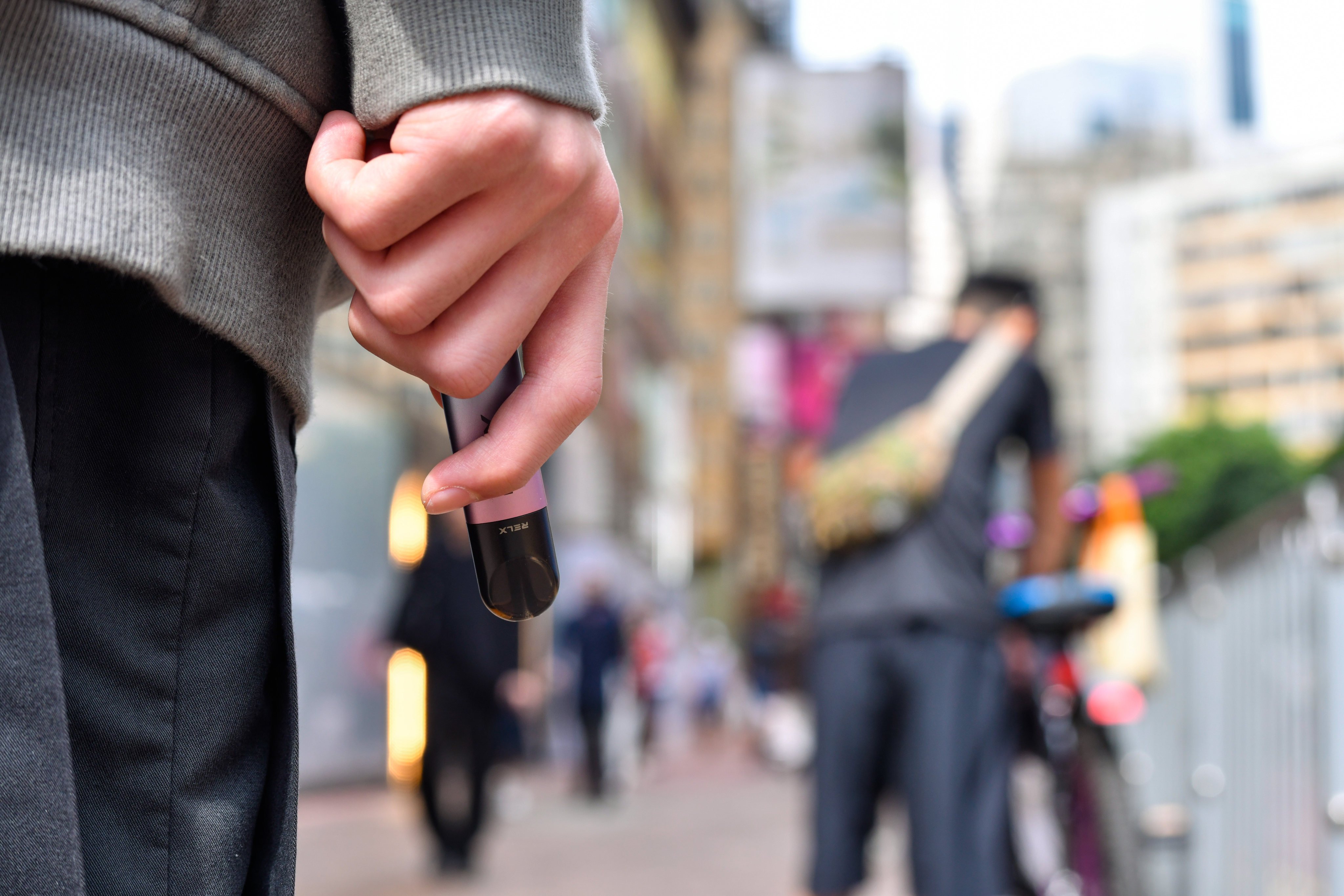 From April 30, anyone found with more than five vape pods or 100 heat sticks in public will face a maximum fine of HK$50,000 and up to six months in jail, while those with smaller quantities will receive a fixed penalty of HK$3,000. Photo: Warton Li