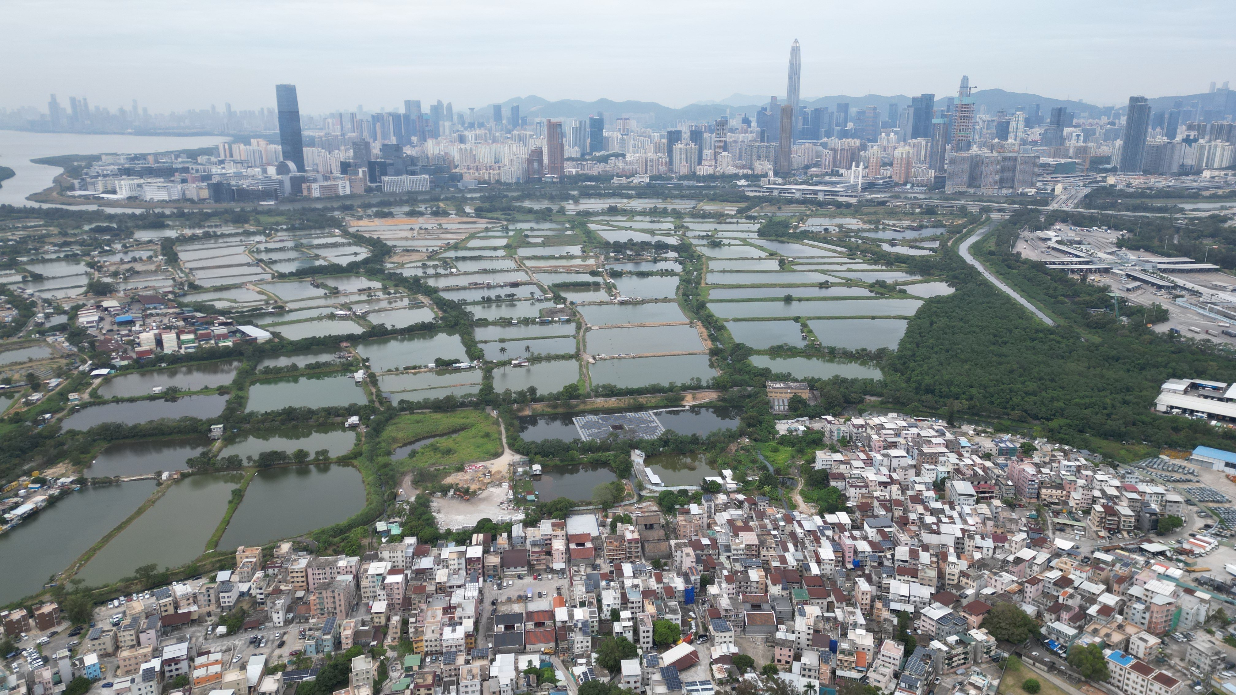 Land in the New Territories set aside for the Northern Metropolis. Photo: Sam Tsang