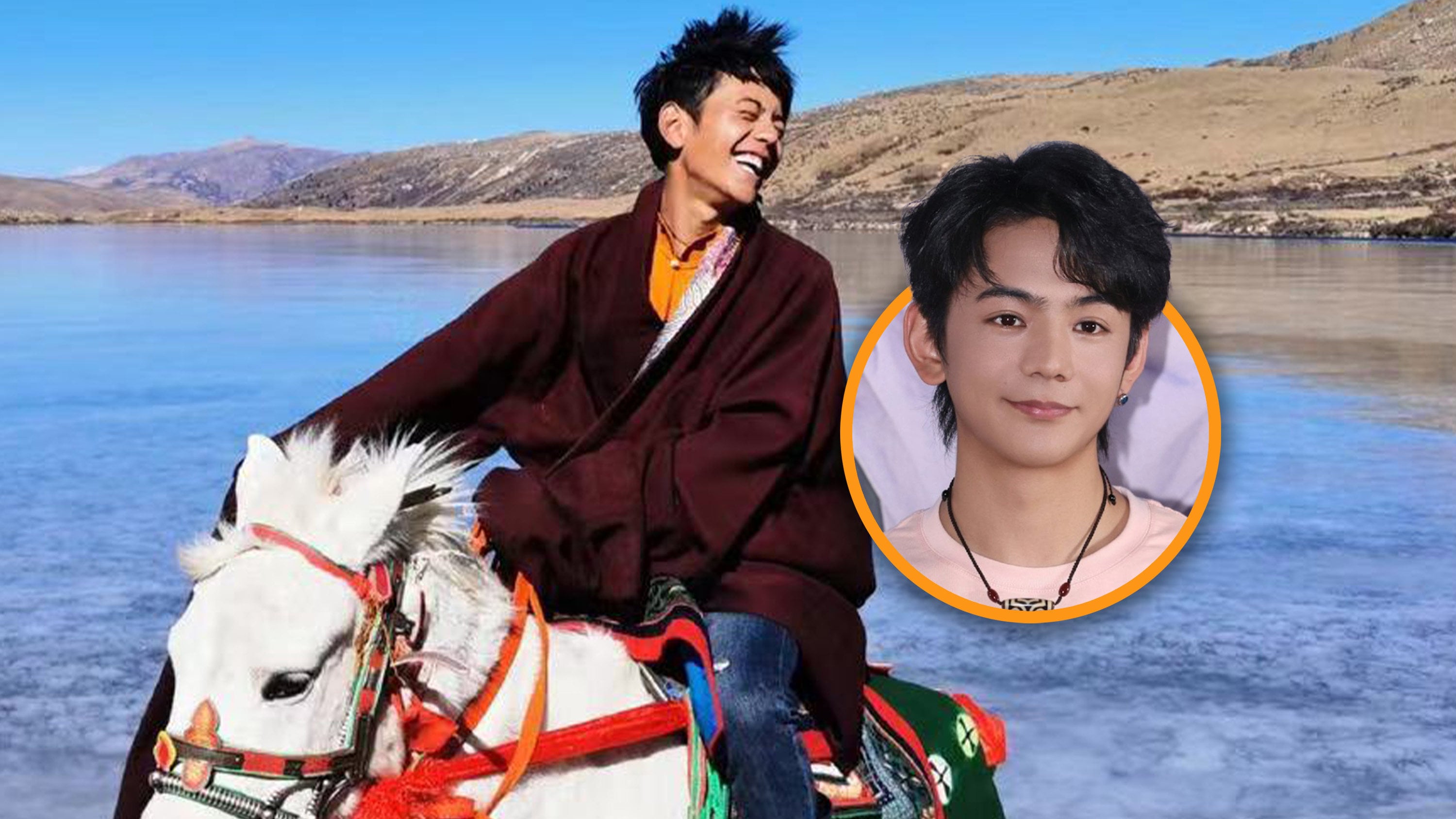 Tibetan heartthrob Ding Zhen, who gained fame six years ago after a viral video showcased his handsome face and charming smile, is now a film actor. Photo: SCMP composite/Weibo