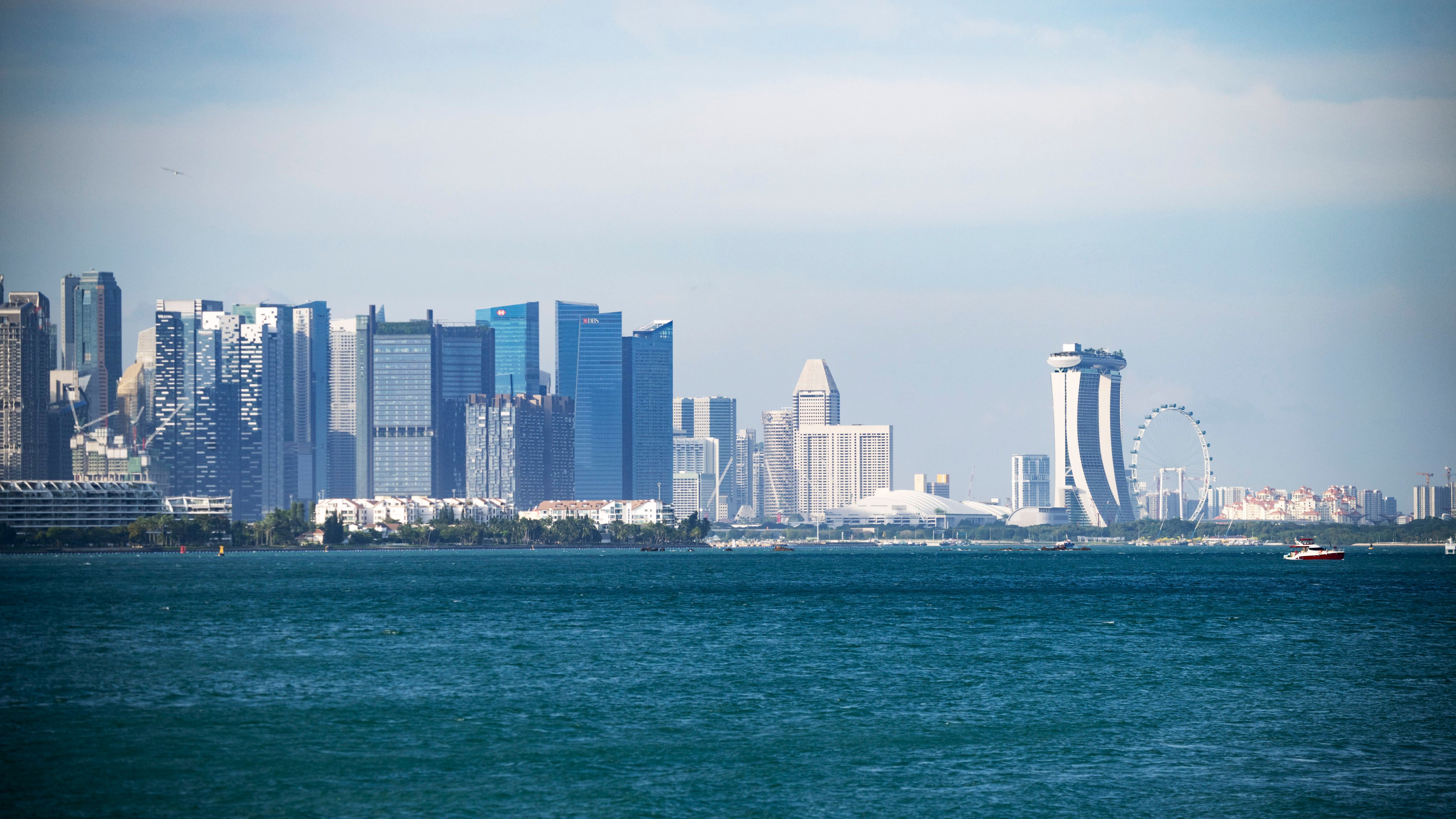 Singapore’s skyline. A man was jailed for bigamy in the city state after he secretly married a domestic helper in Indonesia. Photo: Xinhua