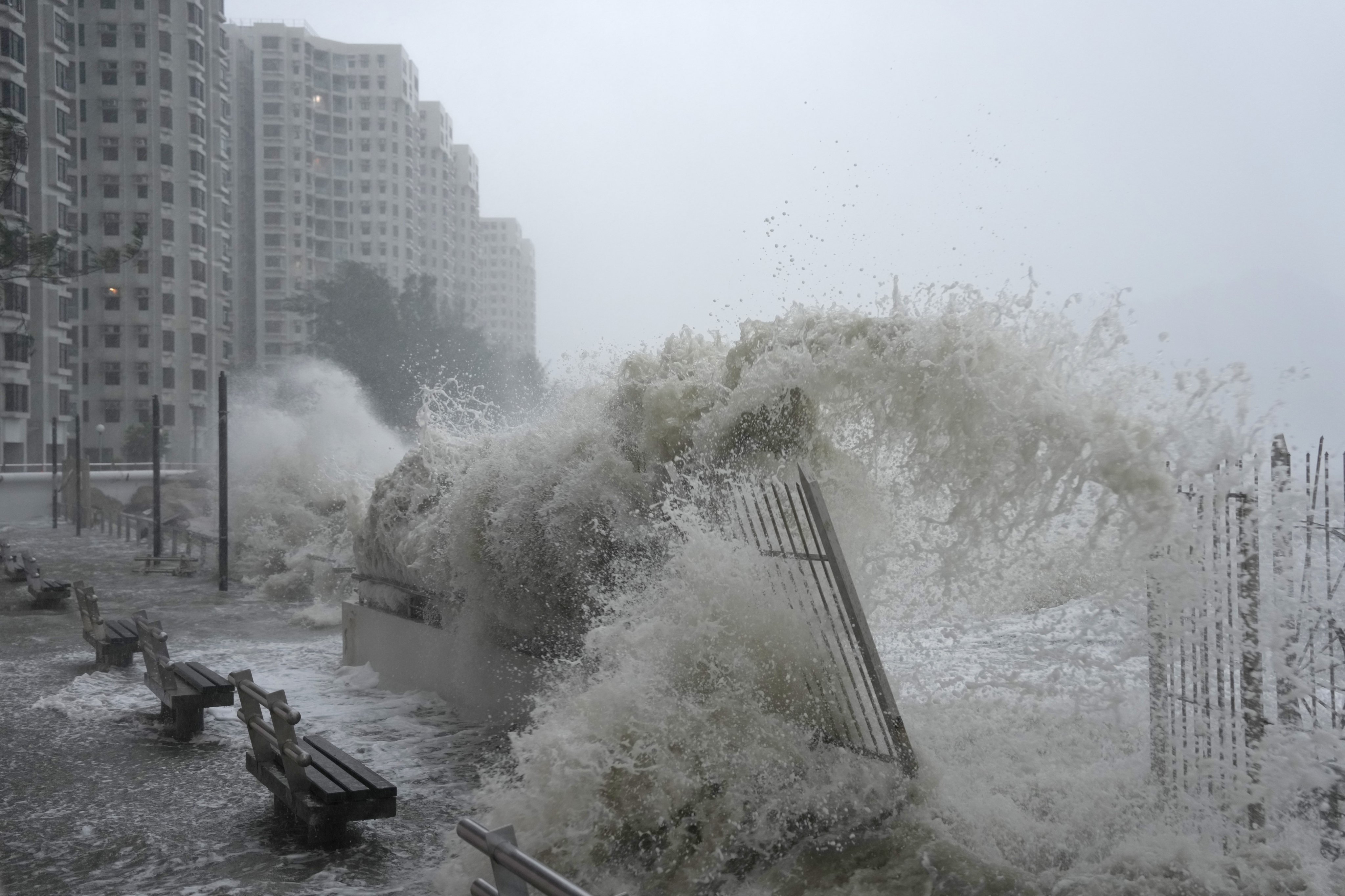 Extreme weather events such as Super Typhoon Ragasa, which struck Hong Kong last September, are becoming more common. Photo: Karma Lo