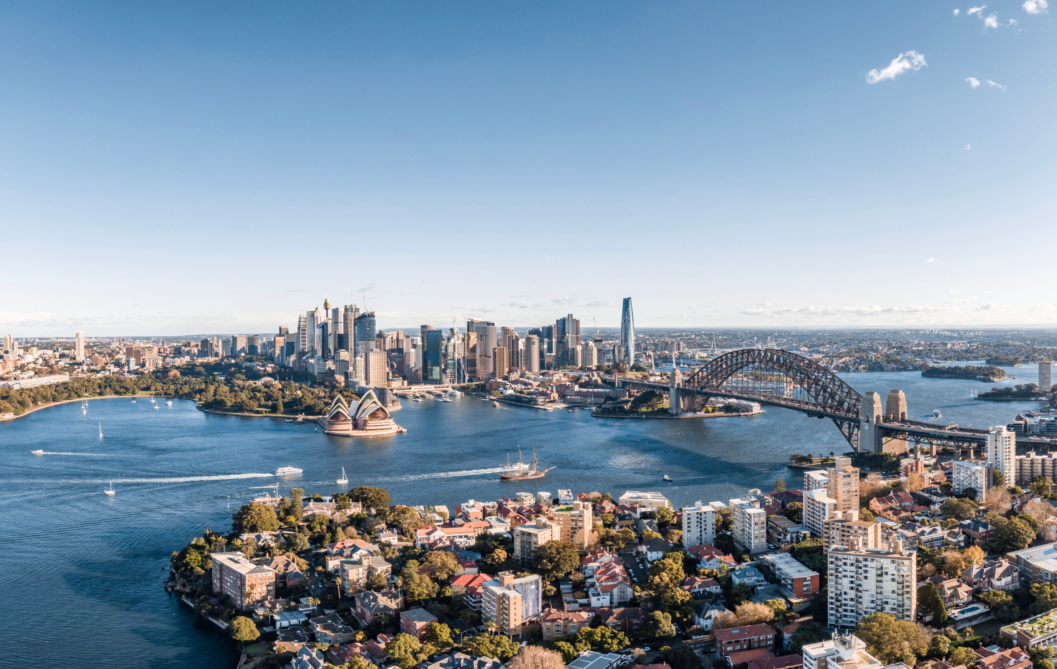 Sydney’s skyline. Immigration has become a political flashpoint in Australia as the country grapples with its worst housing shortage in a generation. Photo: Getty Images