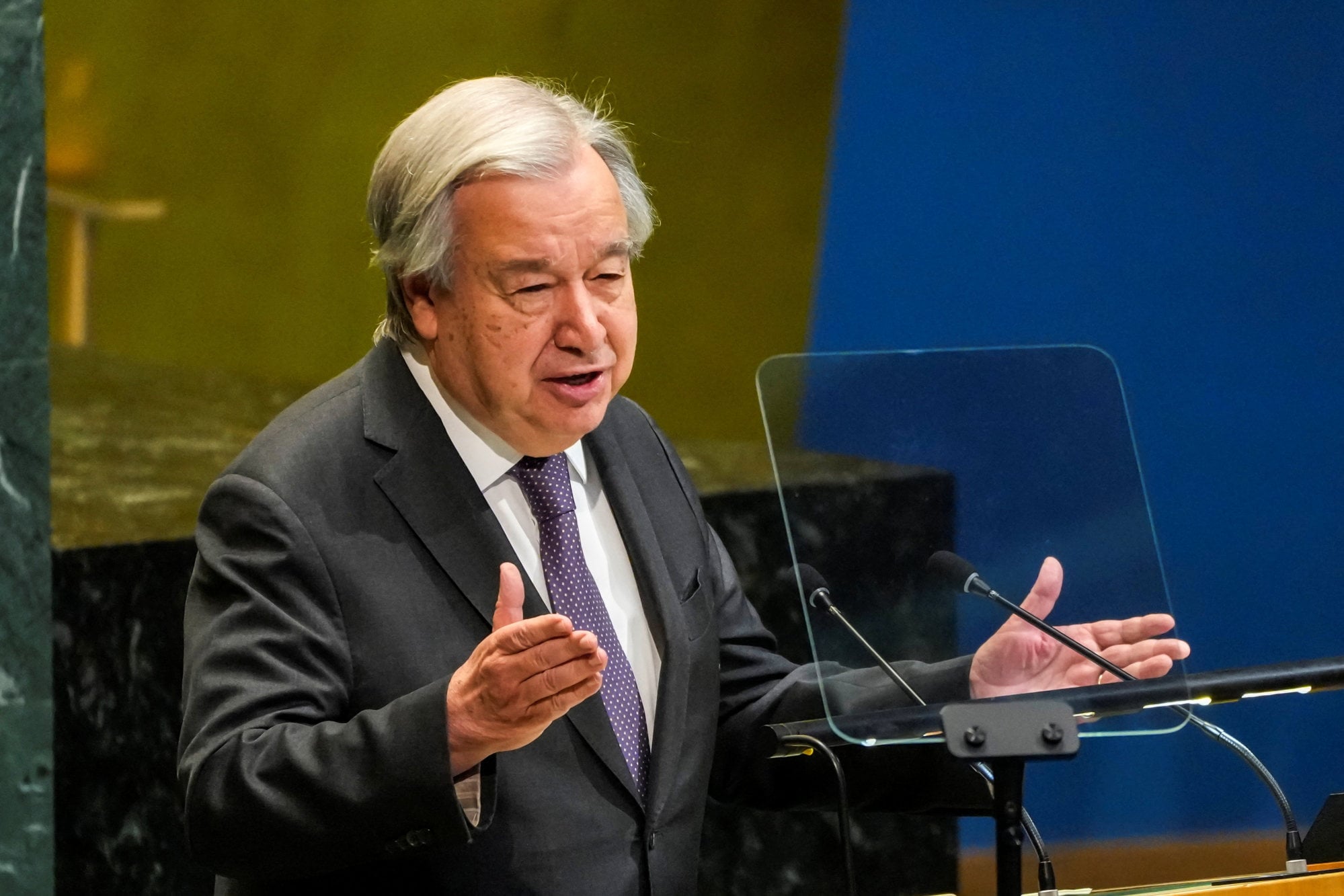 UN Secretary General Antonio Guterres said the organisation was at a “financial breaking point”. Photo: Reuters