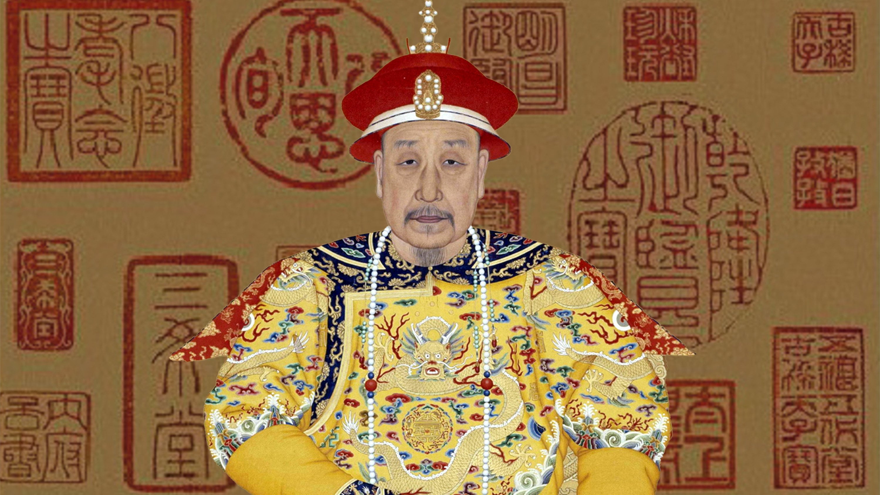 Emperor Qianlong of the Qing dynasty was known for marking his collected artworks with seals to enhance their value. Photo: SCMP composite/Baidu/Wikipedia