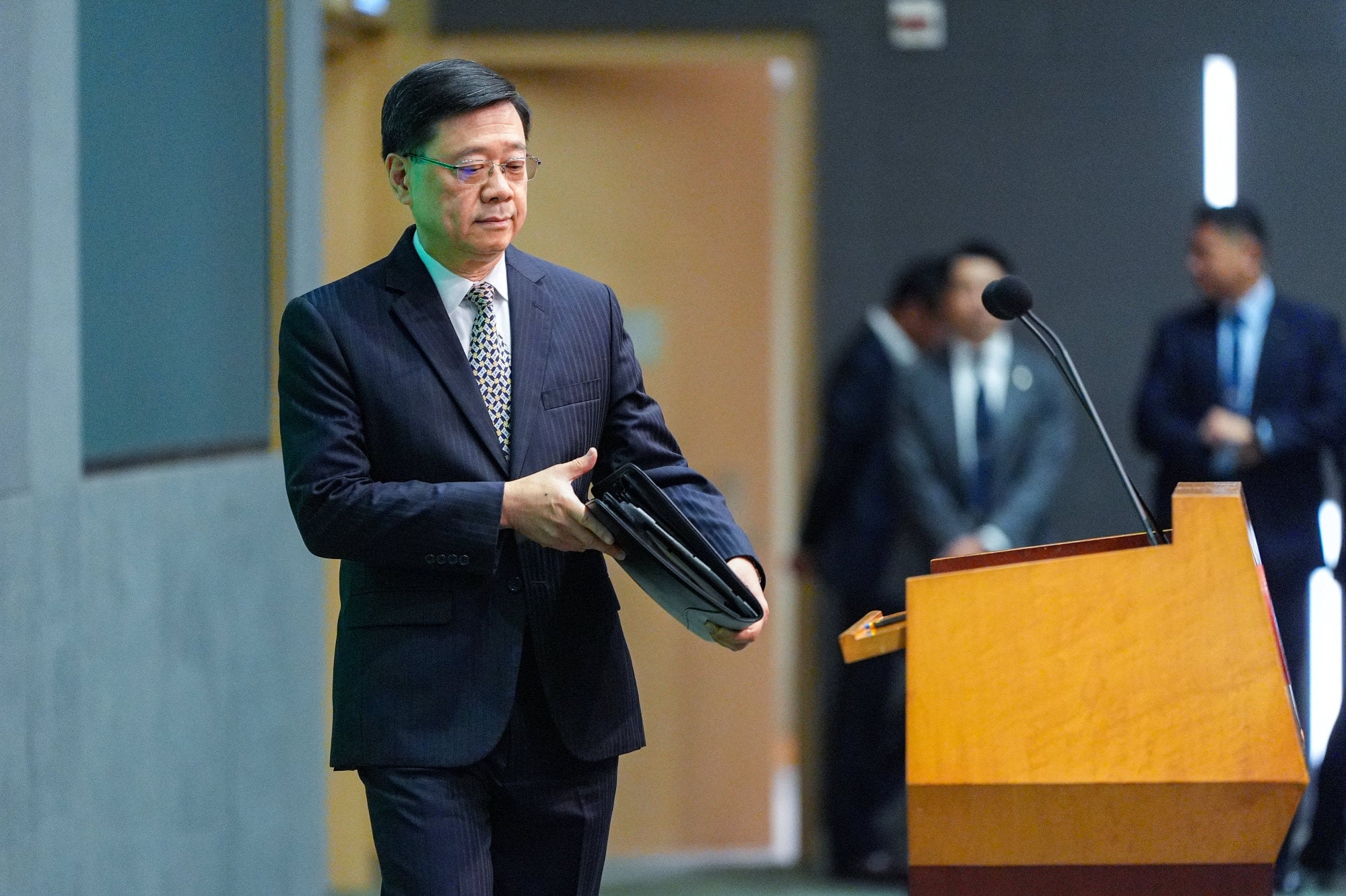 Chief Executive John Lee says the scheme will promote “self-improvement” in departments. Photo: Eugene Lee