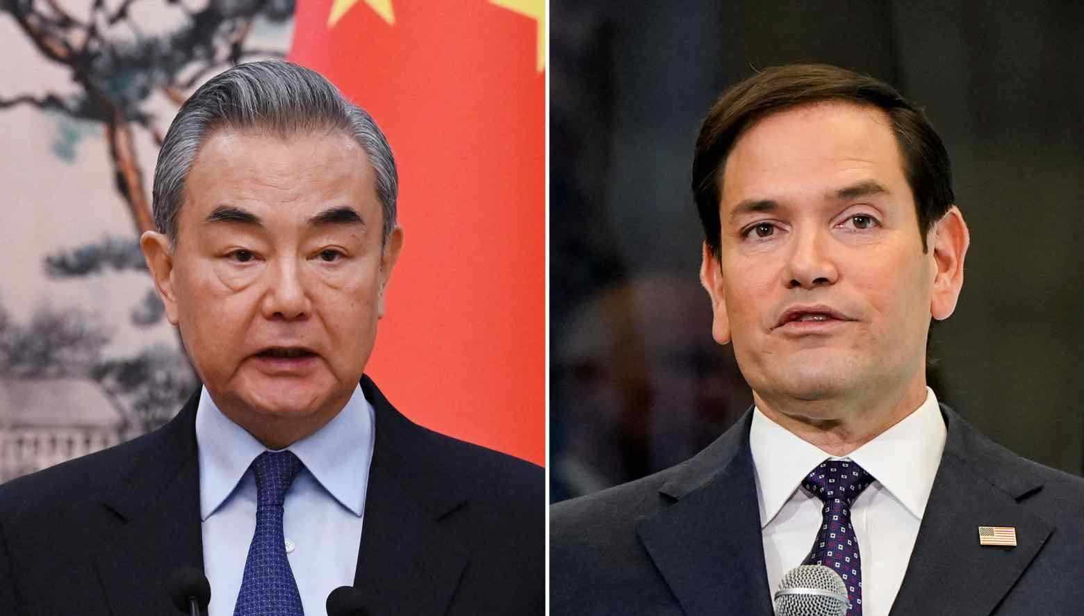 Chinese Foreign Minister Wang Yi (left) and US Secretary of State Marco Rubio spoke on Thursday. Photo: Reuters