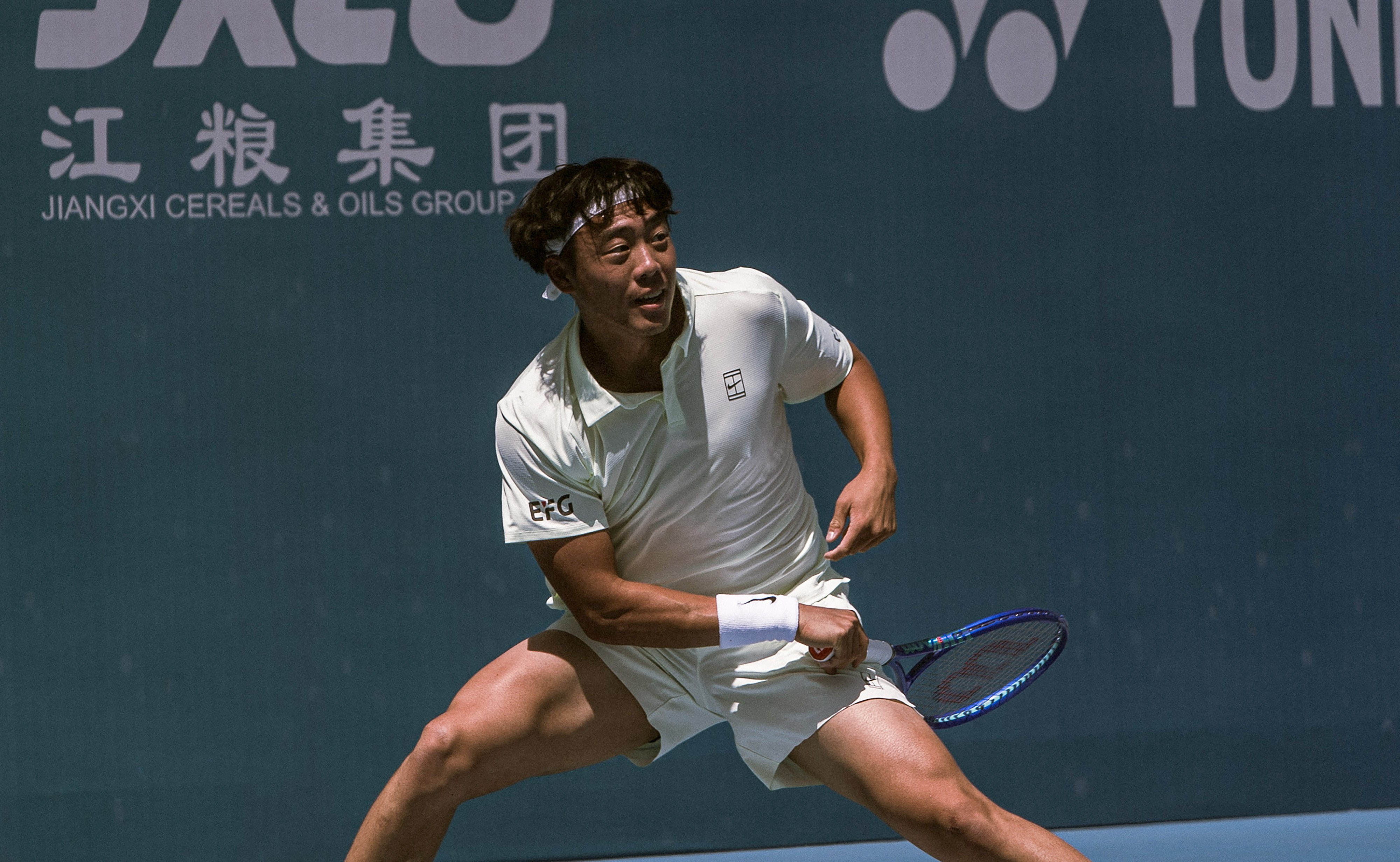 Coleman Wong on his way to victory over Bu Yunchaokete in Jiujiang. Photo: Handout