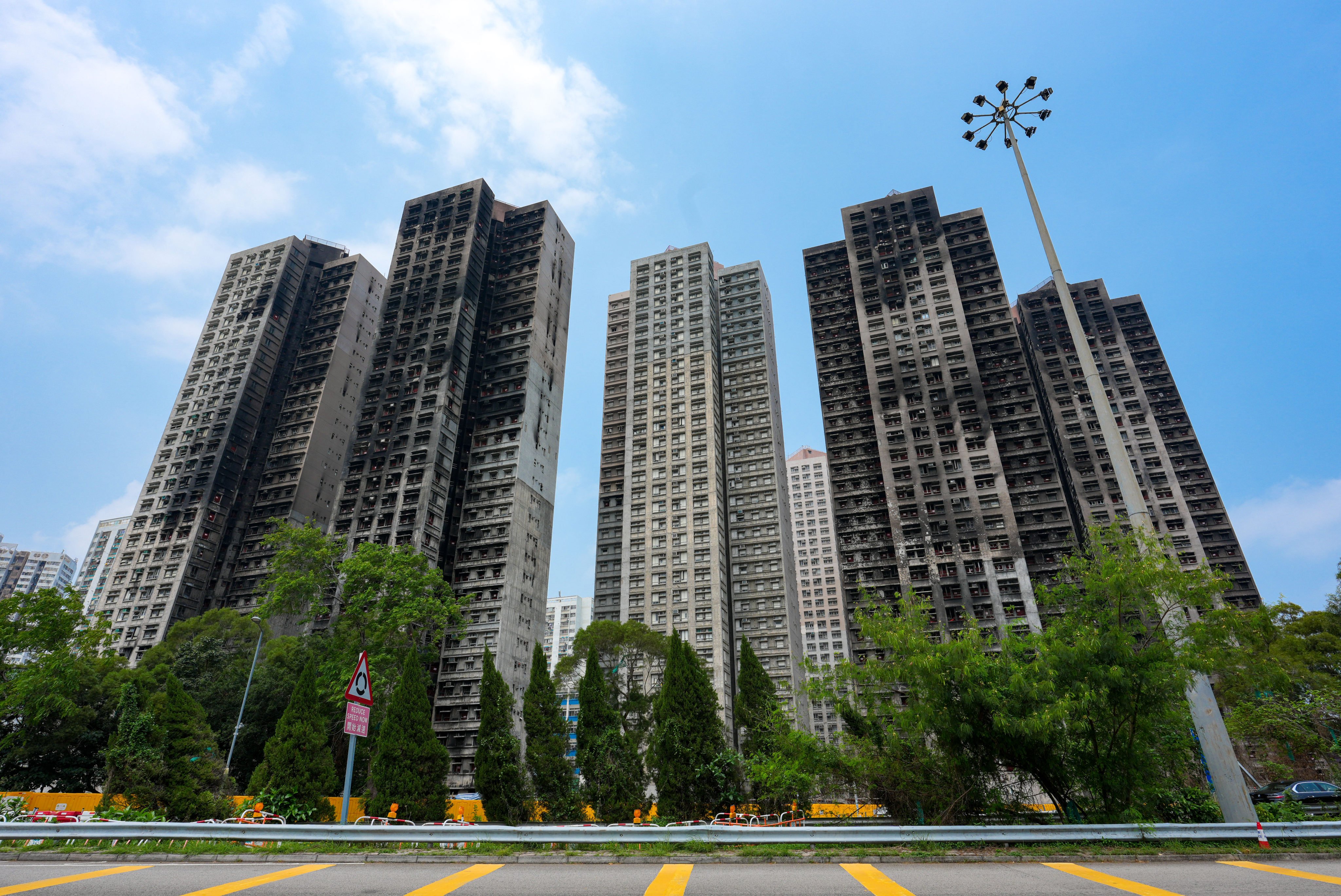 Wang Fuk Court in Tai Po. At present, contractors are only required to notify the fire department by submitting a shutdown notice after deactivating fire safety systems. Photo: Jelly Tse
