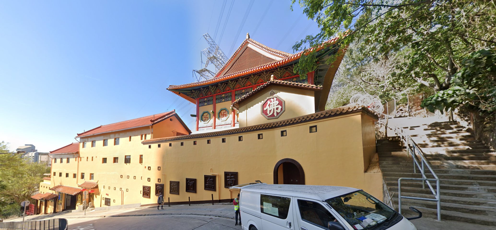 The Fire Services Department has said its officers had assembled at Fat Jong Temple in Tsz Wan Shan as part of the search. Photo: Google Maps
