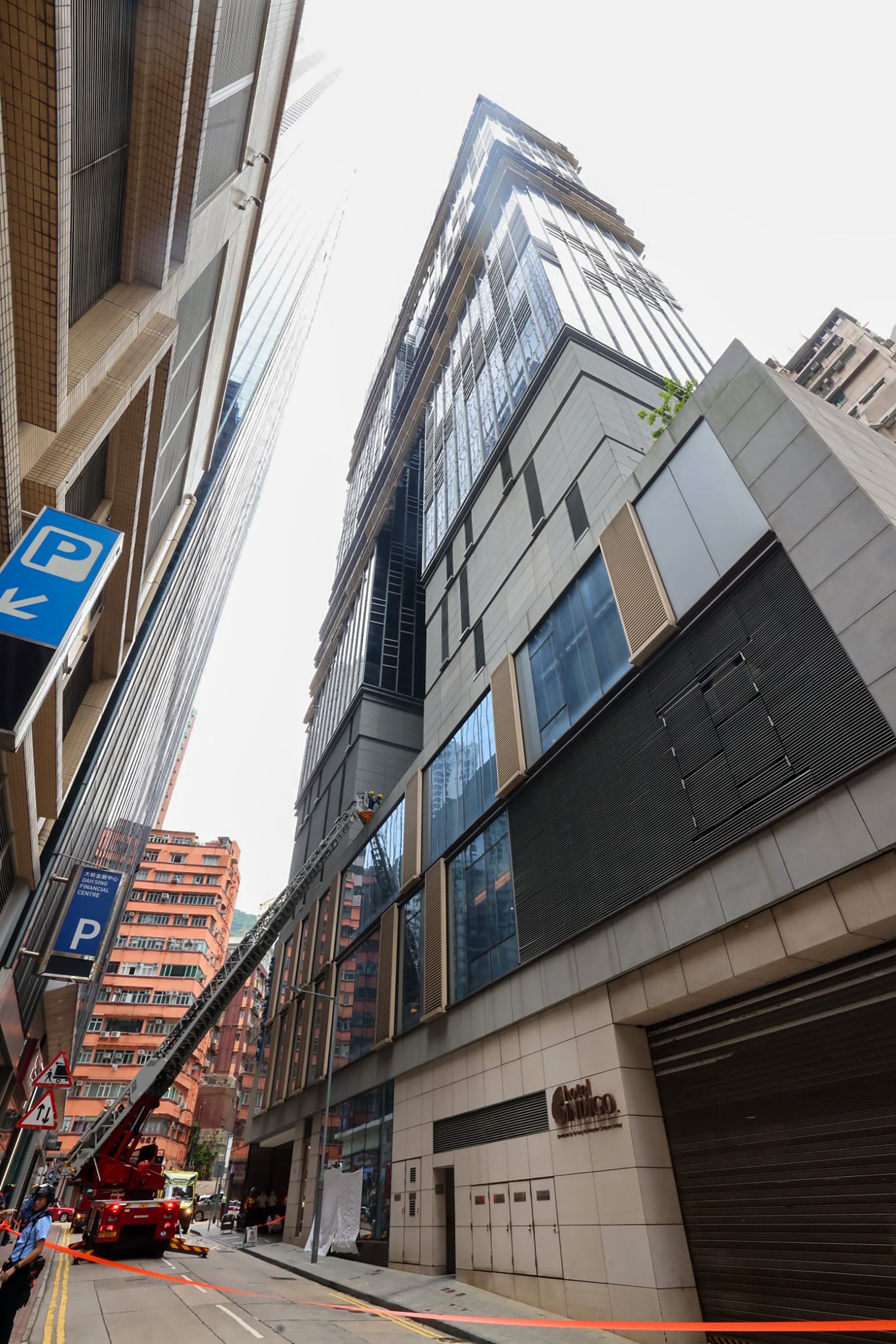 A 69-year-old American woman fell to her death from the 29th floor of Hotel Indigo in Wan Chai. Photo: Handout