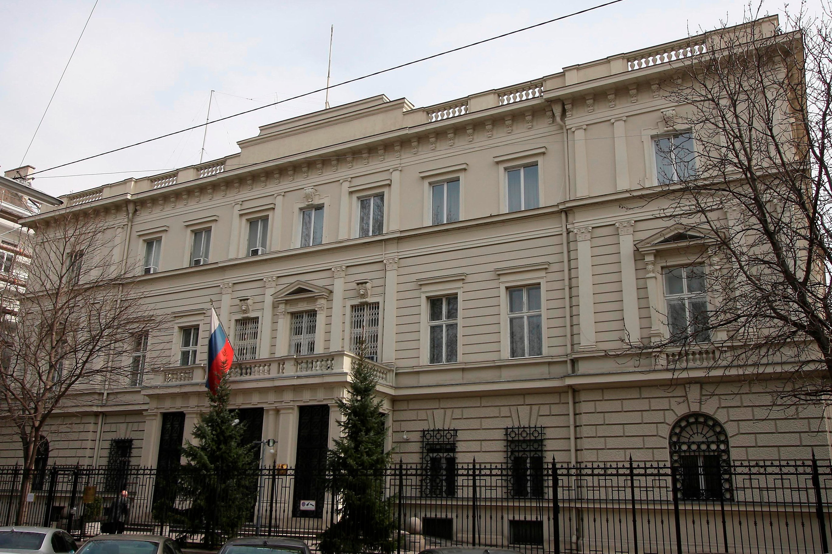 The Russian embassy in Vienna. Photo: AP
