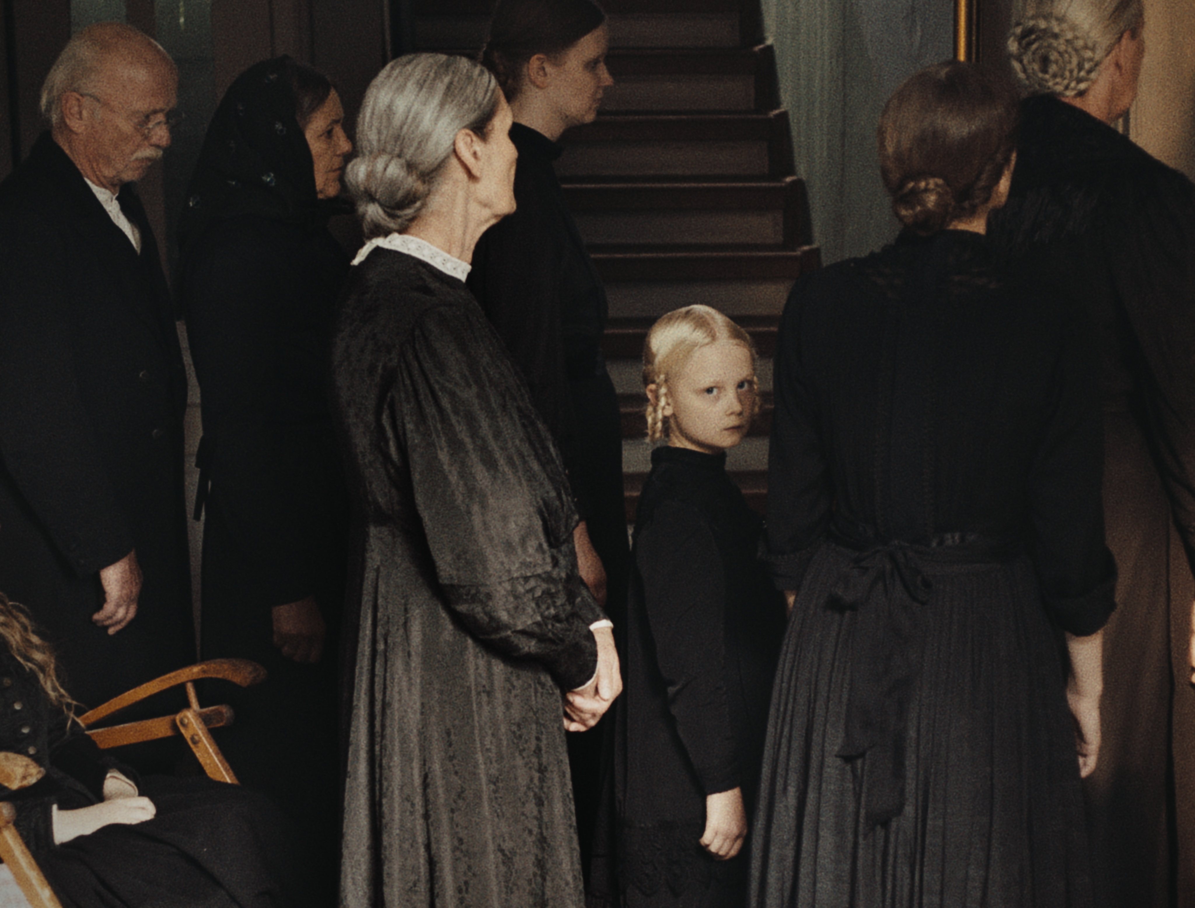 Hanna Heckt (centre) as Alma in a still from Sound of Falling (category III, German), directed by Mascha Schilinski. Lea Drinda, Lena Urzendowsky and Laeni Geiseler co-star.