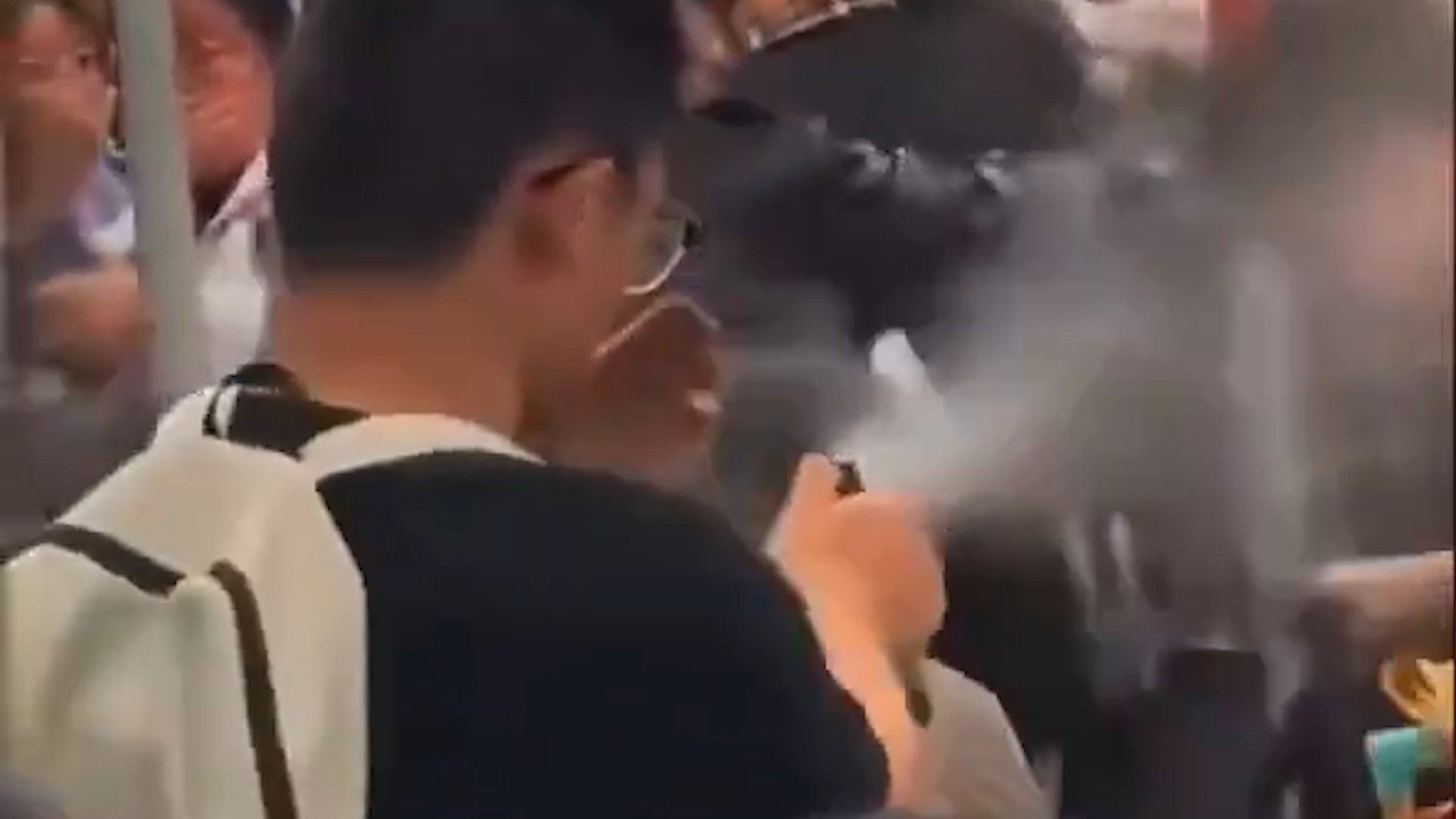 Passengers on Guangzhou Metro Line 3 describe inhaling ‘something spicy’ according to local media.