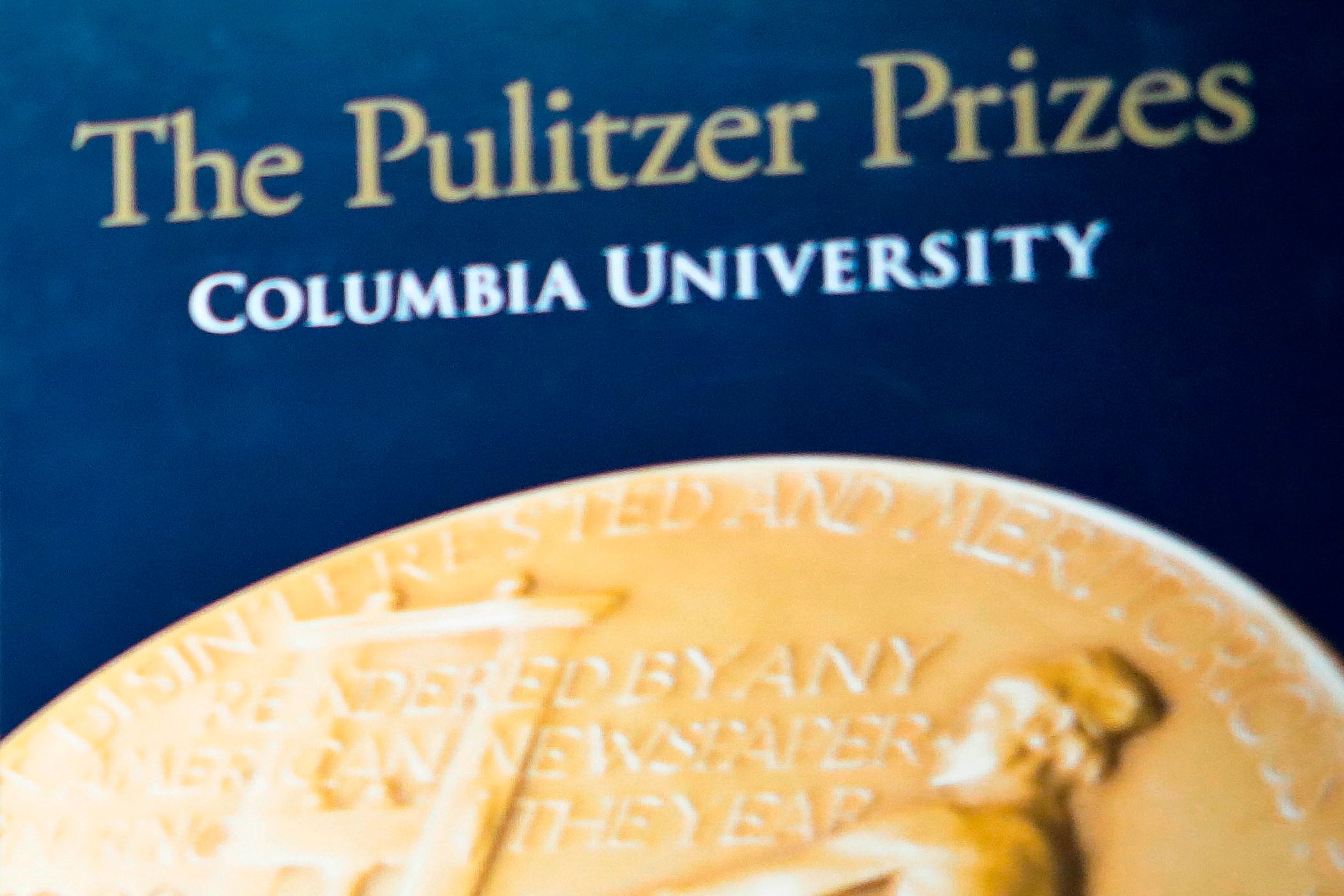 The Pulitzer Prizes appear at Columbia University, May 28, 2019, in New York. (AP Photo/Bebeto Matthews, File)