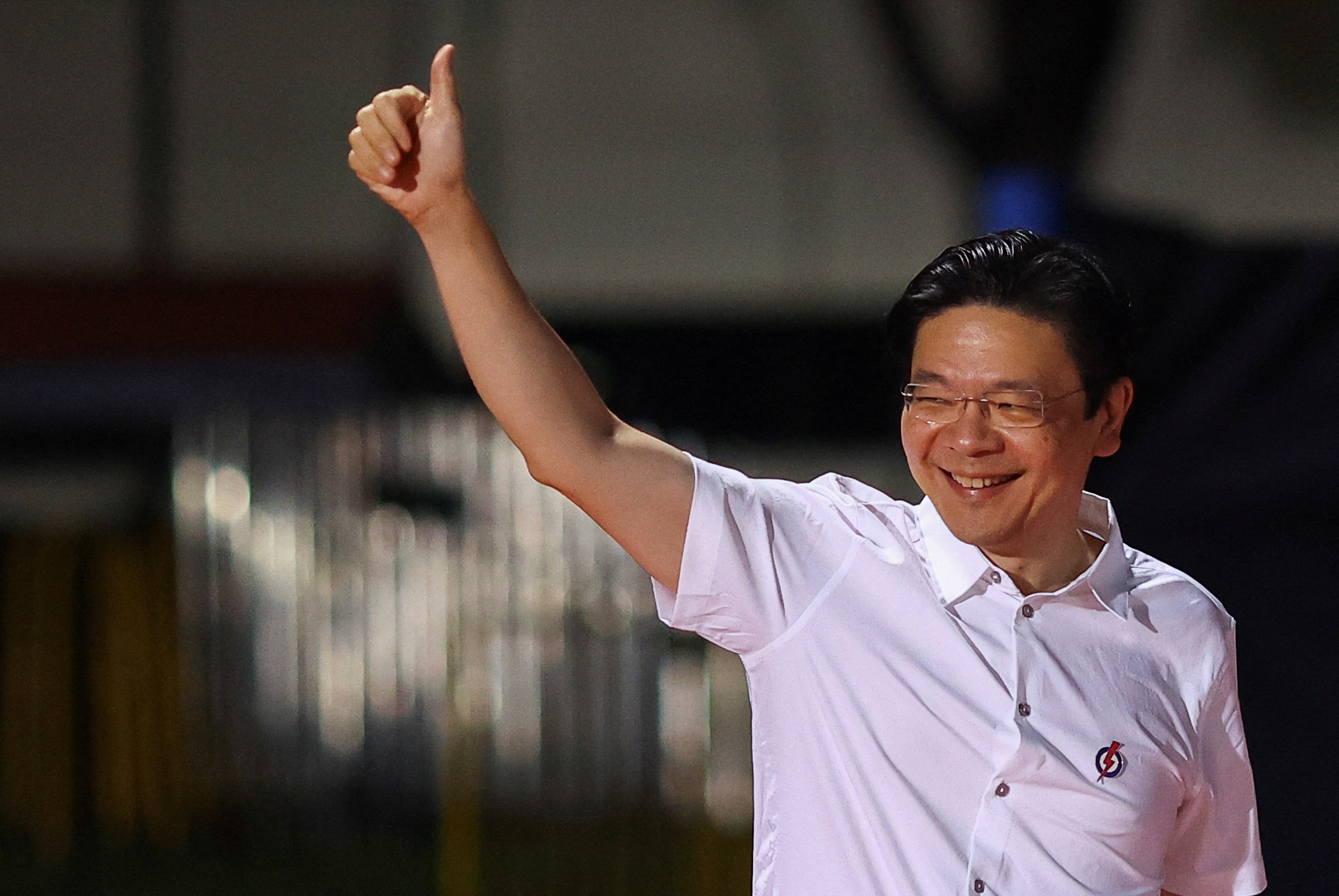 Singapore’s Prime Minister Lawrence Wong during the general election in May last year. Photo: Reuters