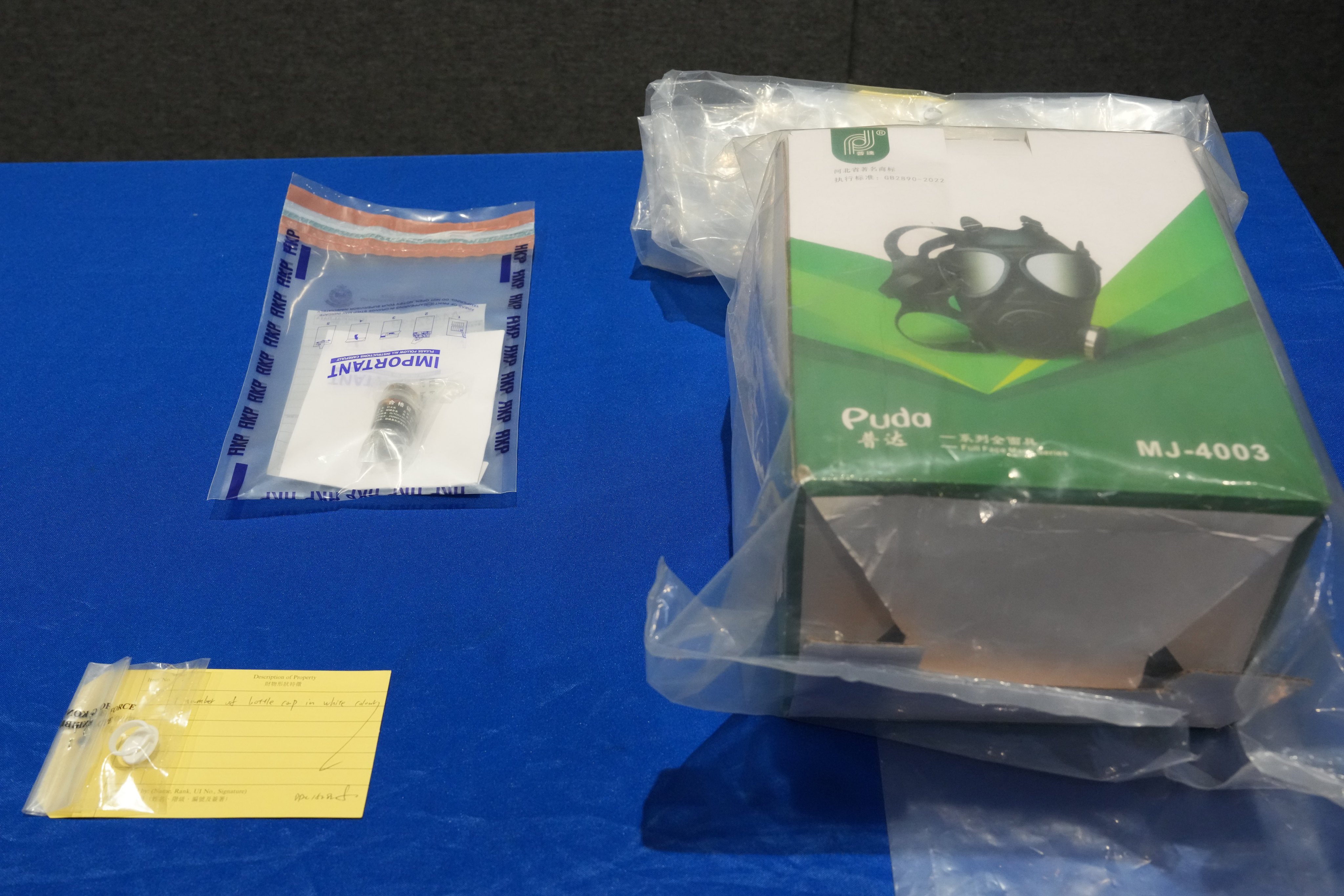 Evidence seized during the arrest. Photo: Jelly Tse