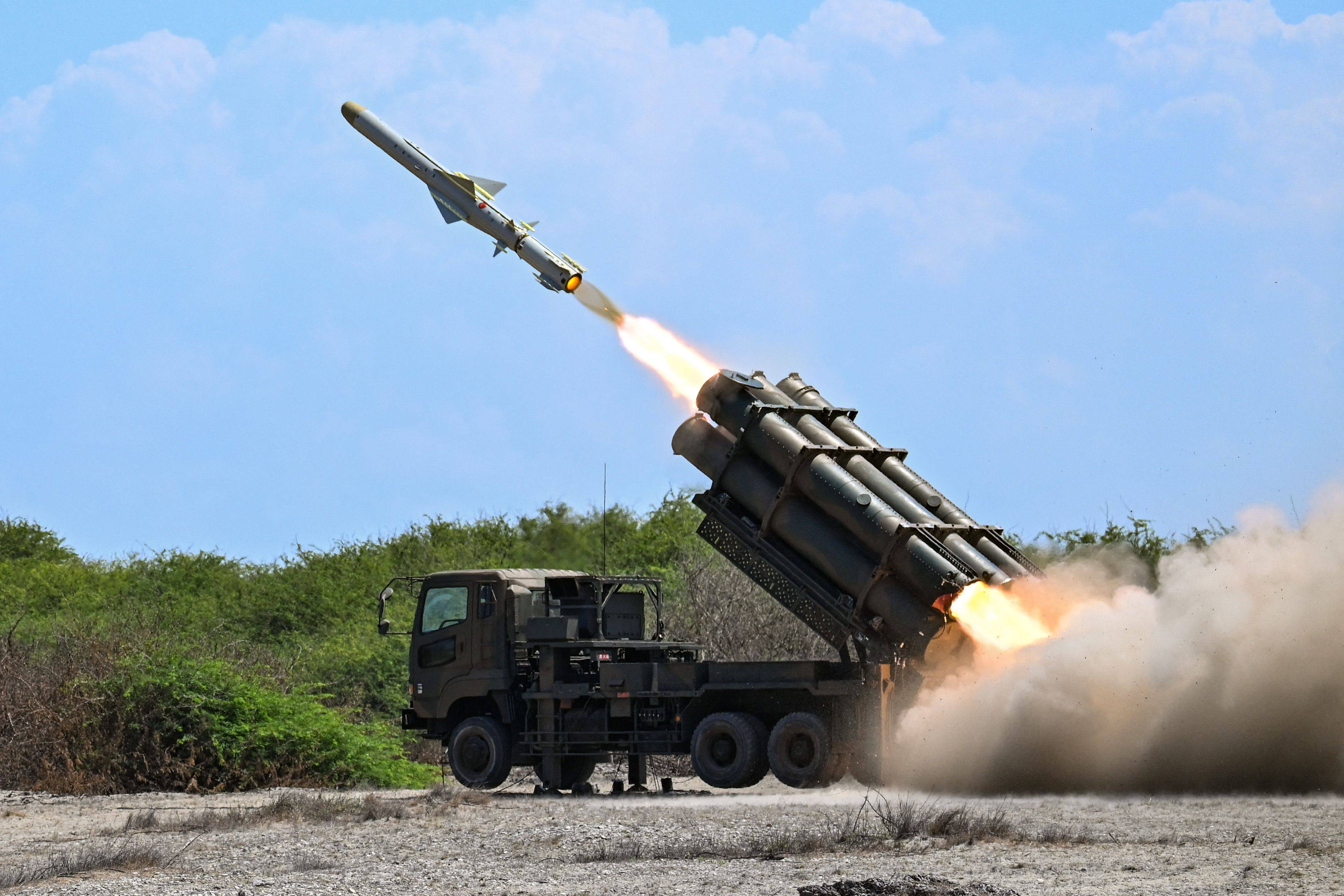 A Japanese Type 88 surface-to-ship missile is launched during the Balikatan joint drill in the Philippines on May 6, 2026. Photo: AFP
