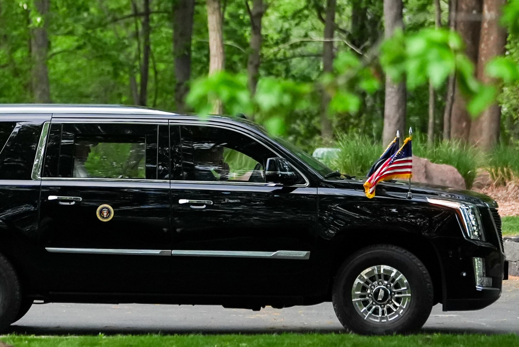 The centrepiece of the US presidential motorcade is a custom-built vehicle that is widely regarded as a moving fortress. Photo: AP