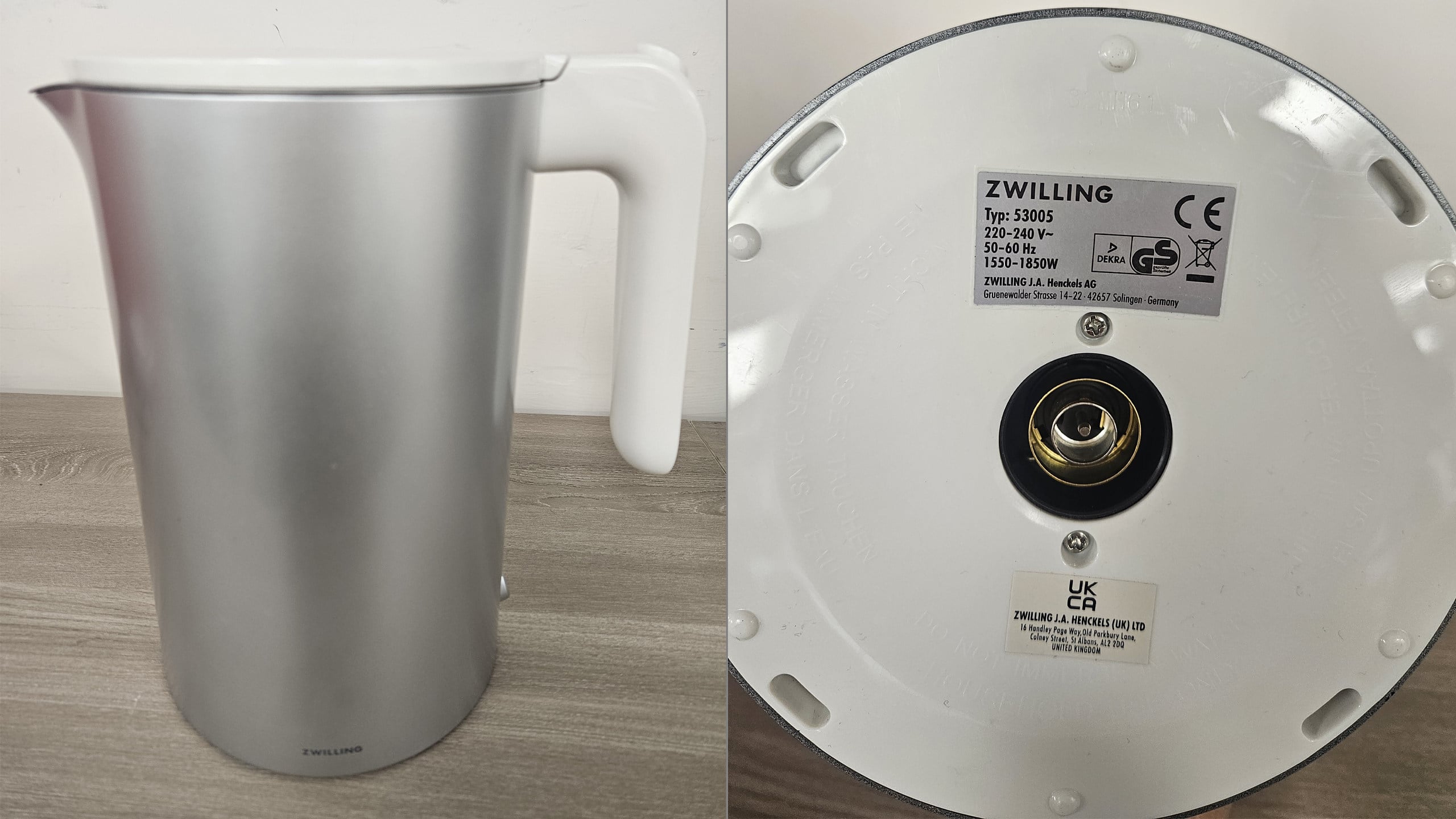 A Zwilling electric kettle (Model No: 53005) has been recalled by authorities over potential scalding risks. Photo: Handout