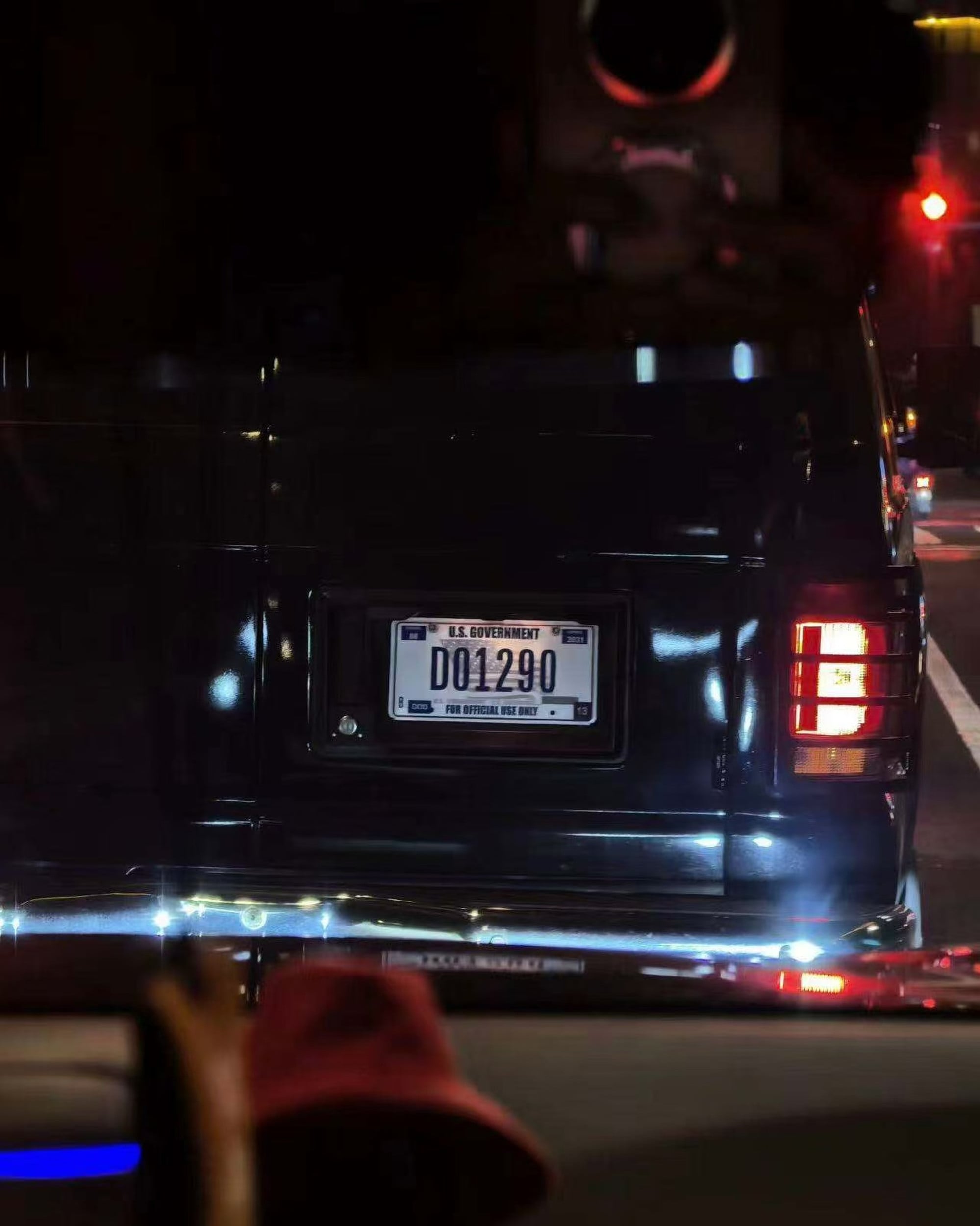 An image of the US licence plate belonging to one of the vehicles, which prompted jokes among China’s online community. Photo: Handout