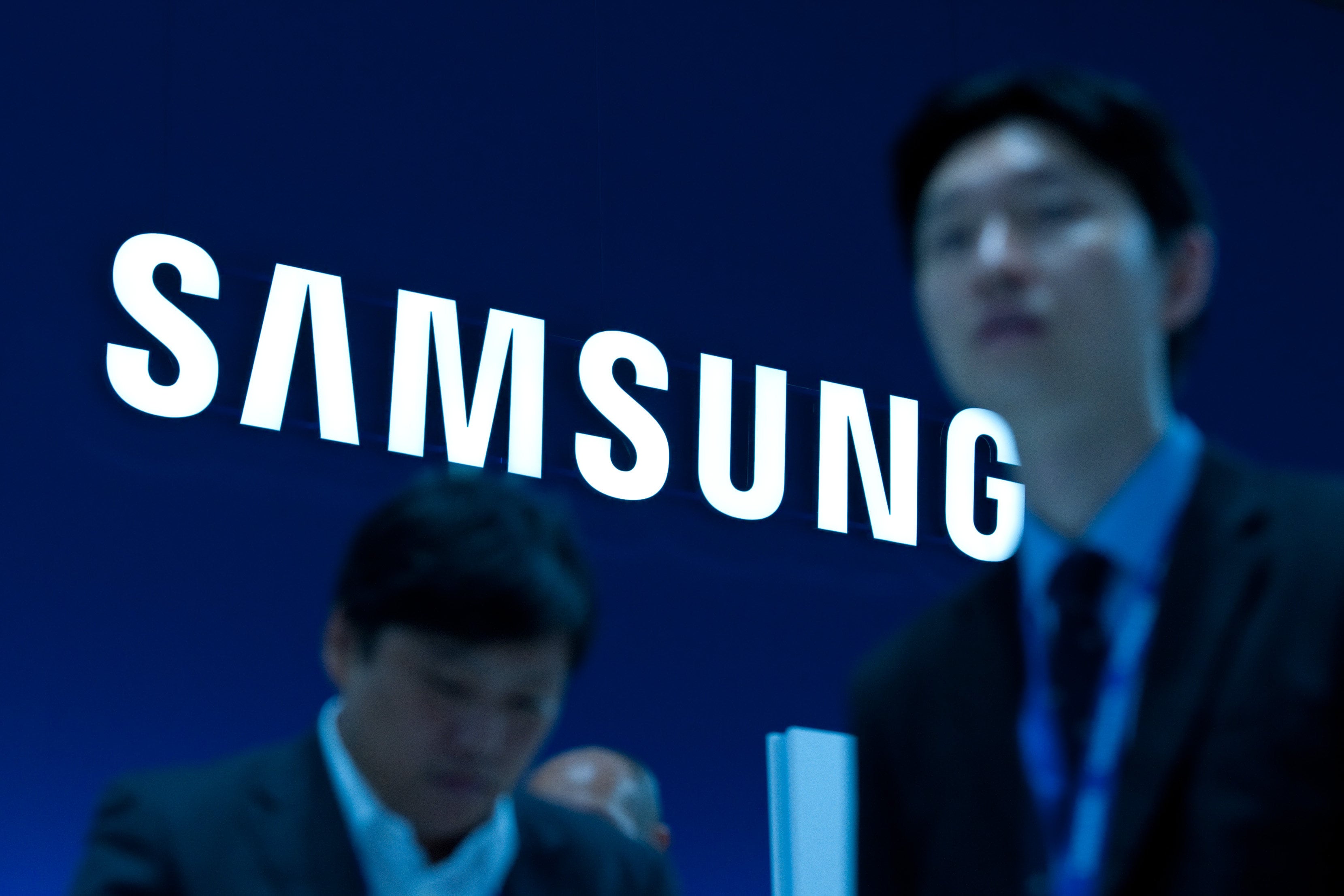The logo of the South Korean company Samsung is seen at the International Consumer Electronics Fair IFA. Photo: dpa