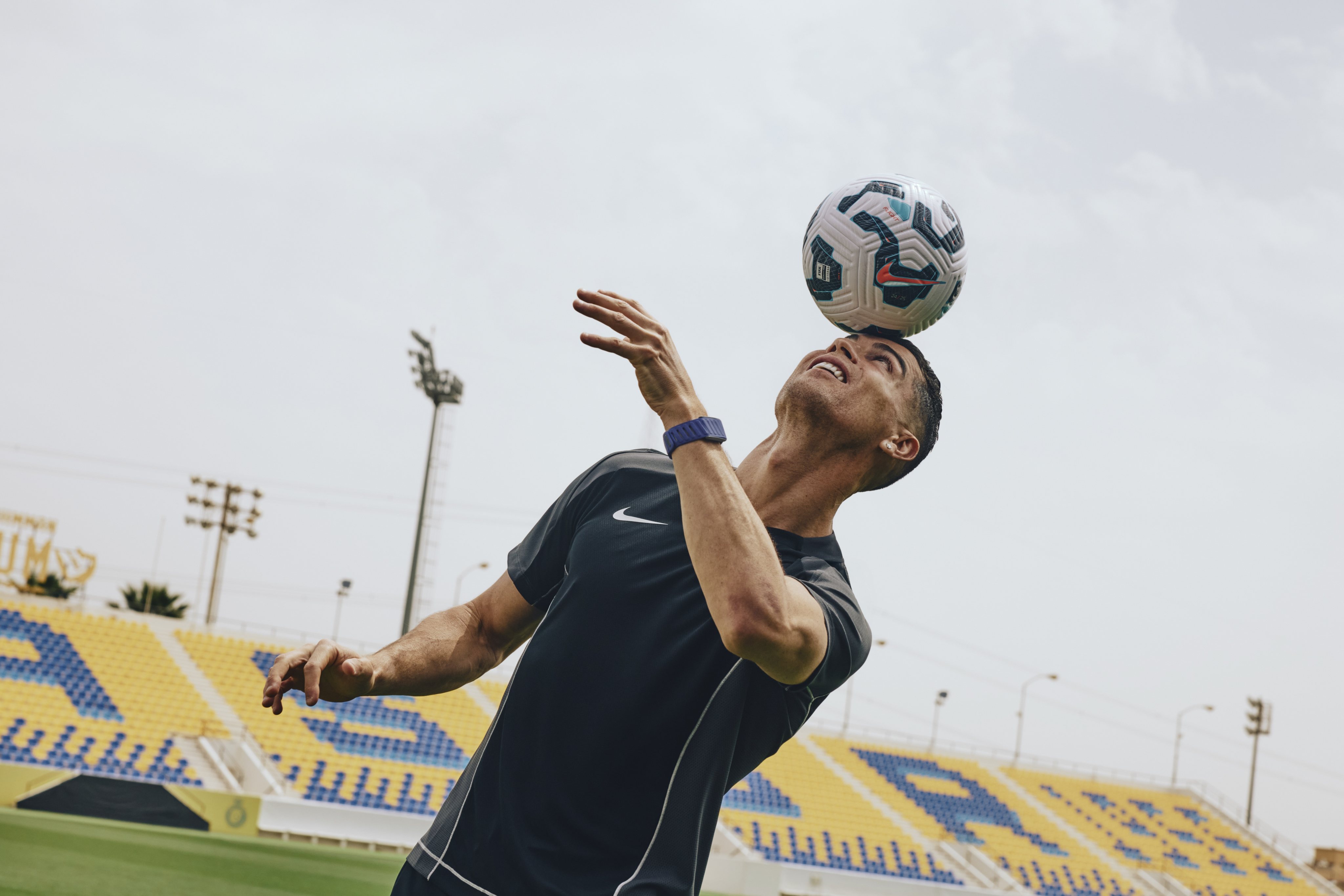 Cristiano Ronaldo sporting a Whoop bracelet. Photo: Handout