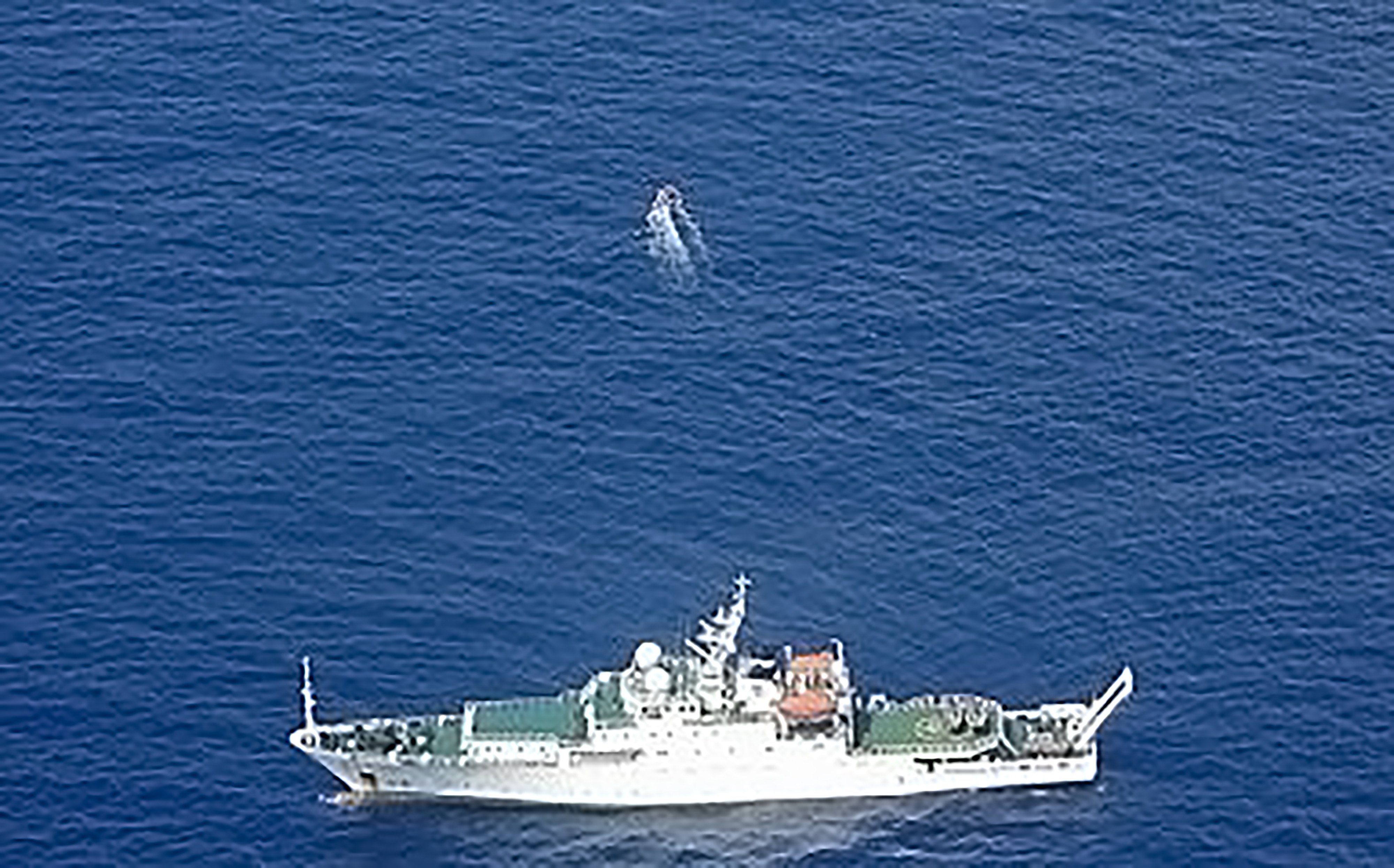 Manila says China’s Xiang Yang Hong 33 vessel, pictured, was monitored carrying out “unauthorised” marine scientific research operations  in the western part of Iroquois Reef on Wednesday. Photo: Philippine Coast Guard