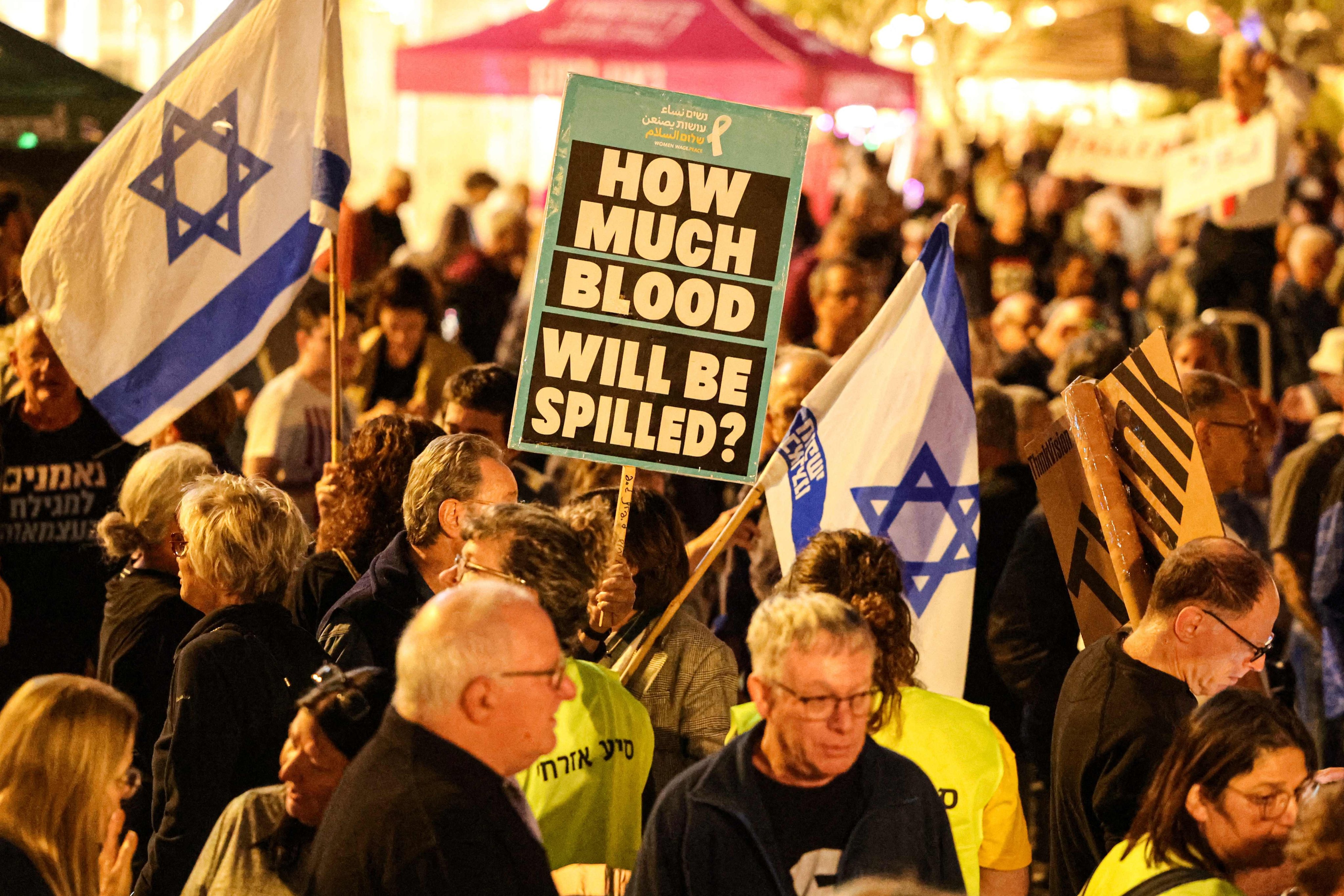 Israelis protest against the war with Iran and Netanyahu’s government in Tel Aviv on May 2. Photo: AFP