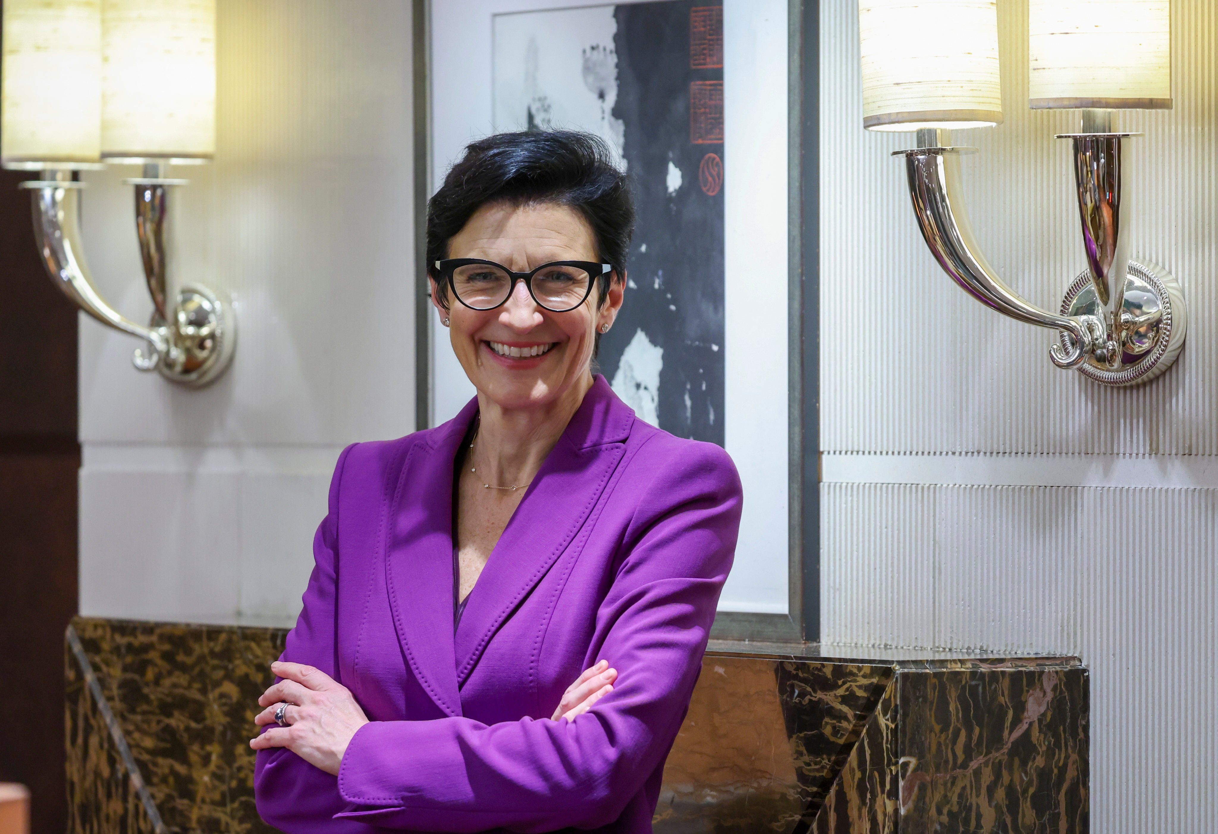 Citigroup CEO Jane Fraser, seen in November 2024, is among those being invited to join US President Donald Trump on his trip to China, a source told Reuters. Photo: Dickson Lee