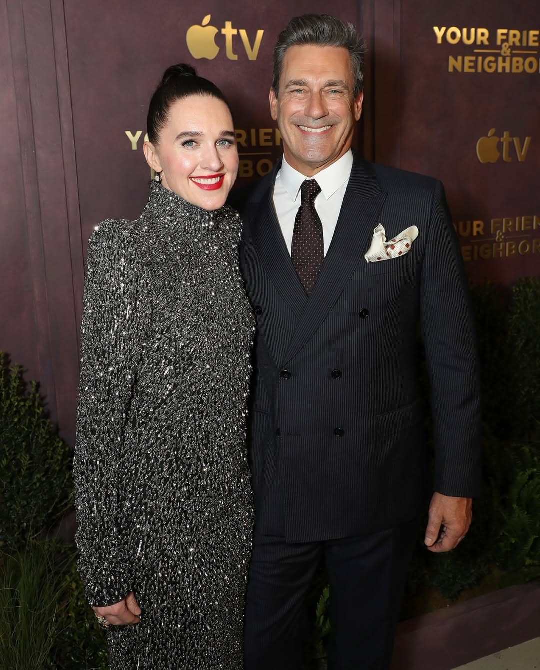 Lena Hall and Jon Hamm play siblings in Apple TV‘s Your Friends & Neighbors. Photo: @lenarockerhall/Instagram