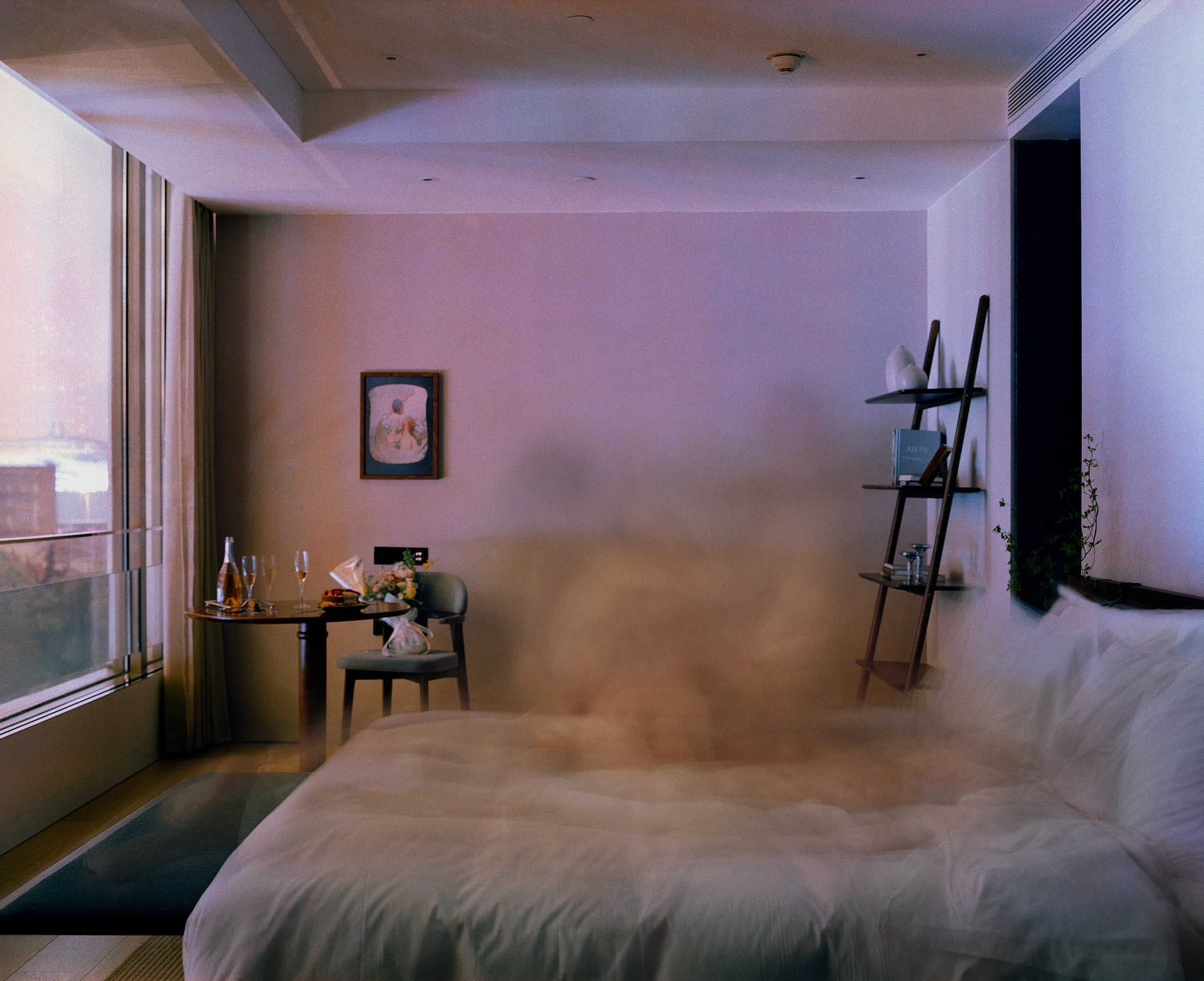 Dissolving into the Same Breath #3 (2024), by Taiwanese-Singaporean artist Lavender Chang, used long-exposure photography to capture two people engaging in intimacy. The piece is one of more than 70 works in National Gallery Singapore's “Passion is Volcanic" exhibition. Photo: National Gallery Singapore