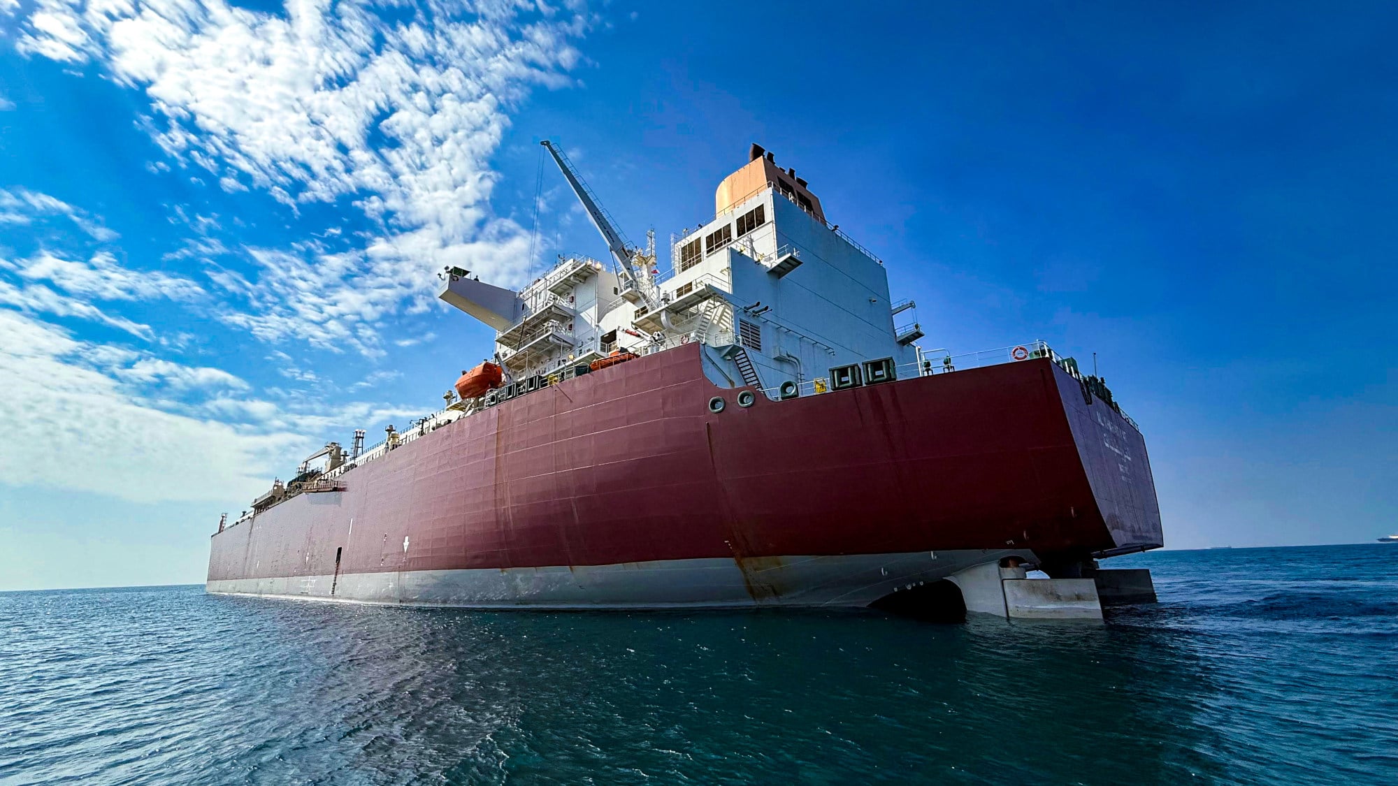 A Qatari LNG tanker has passed through the Strait of Hormuz. Photo: via Reuters