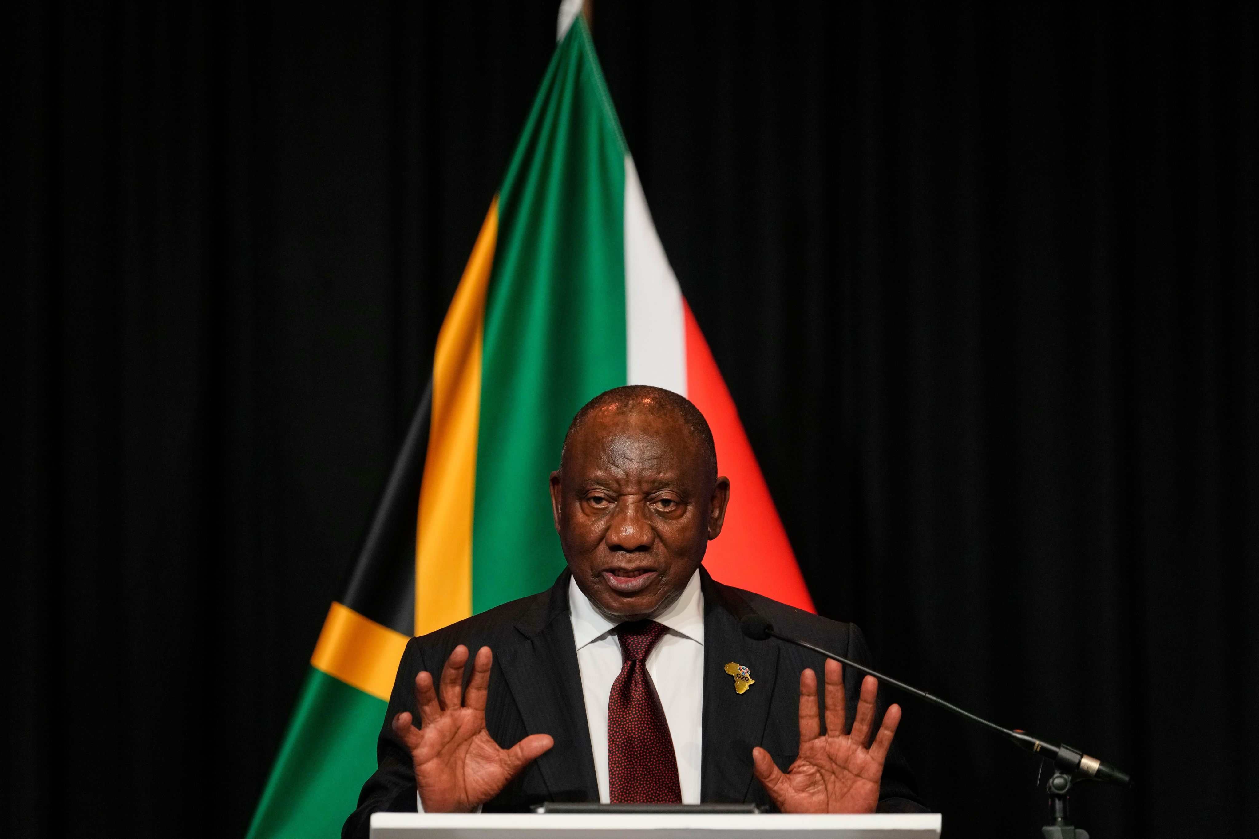 South Africa’s President Cyril Ramaphosa. Photo: AP