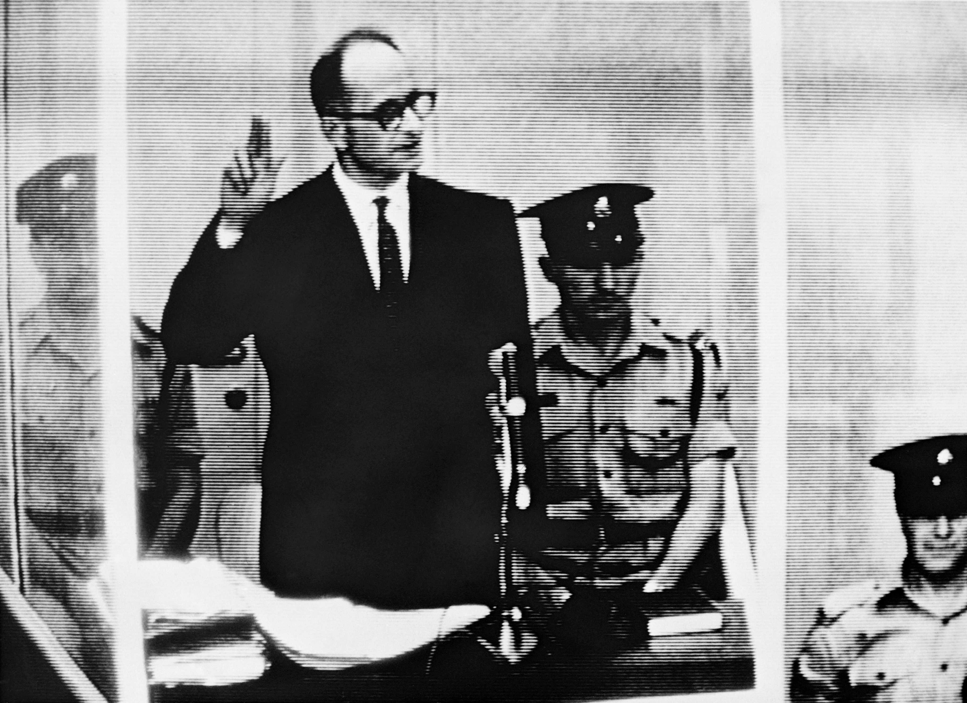 The 1962 trial of Nazi war criminal Adolf Eichmann was broadcast live on television. Photo: AFP