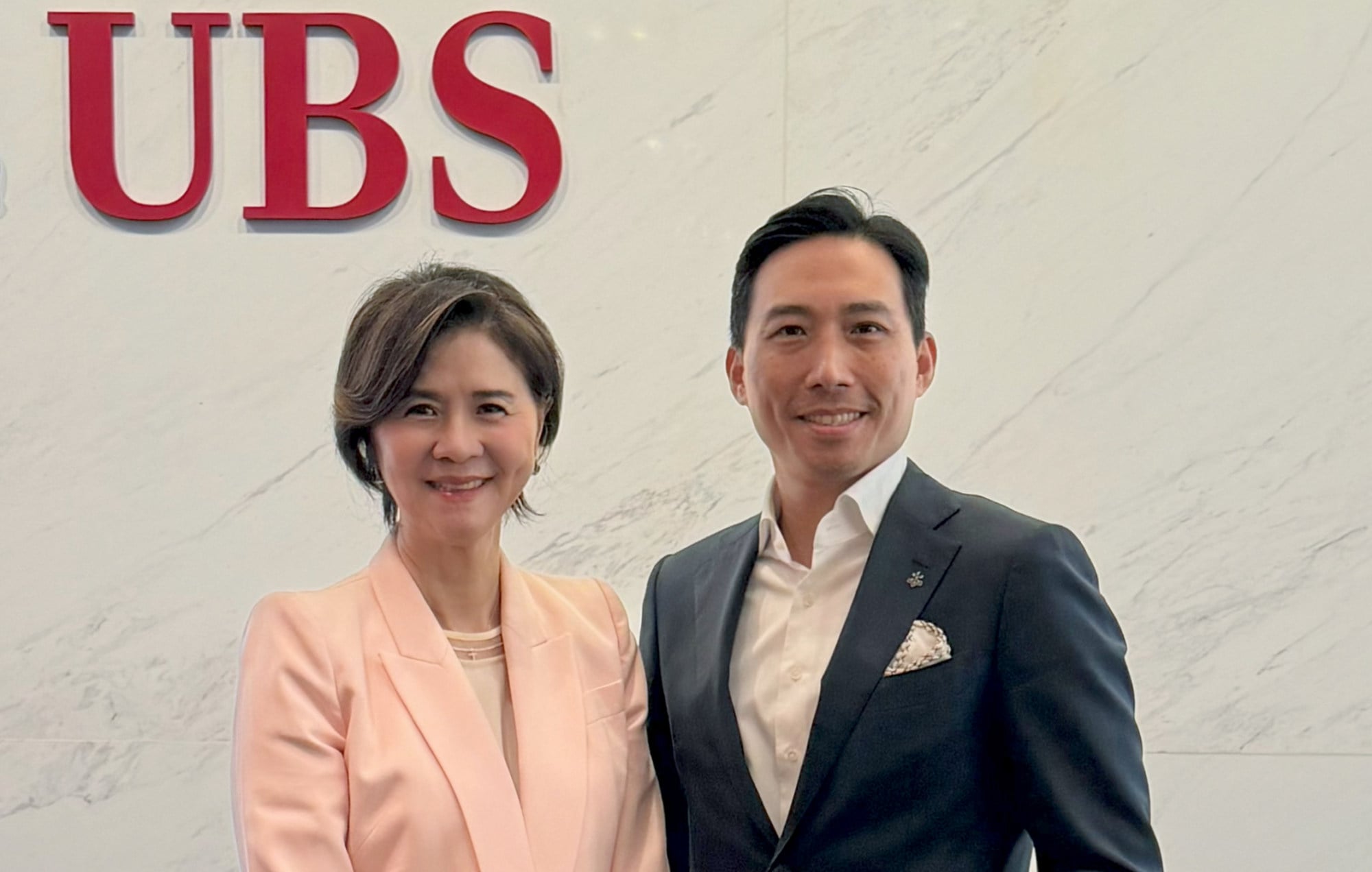 Amy Lo Choi-wan, chairman of UBS Global Wealth Management Asia and CEO of UBS Hong Kong, and Jamee Wong, head of private client in Greater China of UBS Global Wealth Management. Photo: Handout Amy Lo Choi-wan, chairman of UBS Global Wealth Management Asia and CEO of UBS Hong Kong, and Jamee Wong, head of private client in Greater China of UBS Global Wealth Management. Photo: Handout