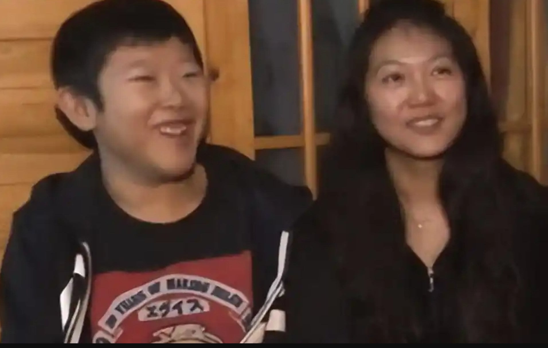Hou and his wife, right, have faced some cruel jibes about the way he looks. Photo: Baidu