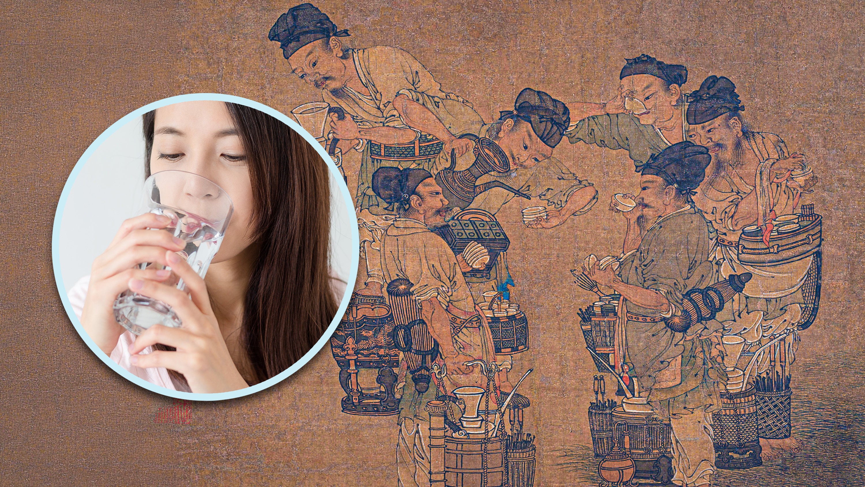 Nowadays drinking water is routine, but in ancient China emperors drank only from mountain springs and melted snow, while commoners used murky well water. Photo: SCMP composite/Shutterstock/dpm.org.cn
