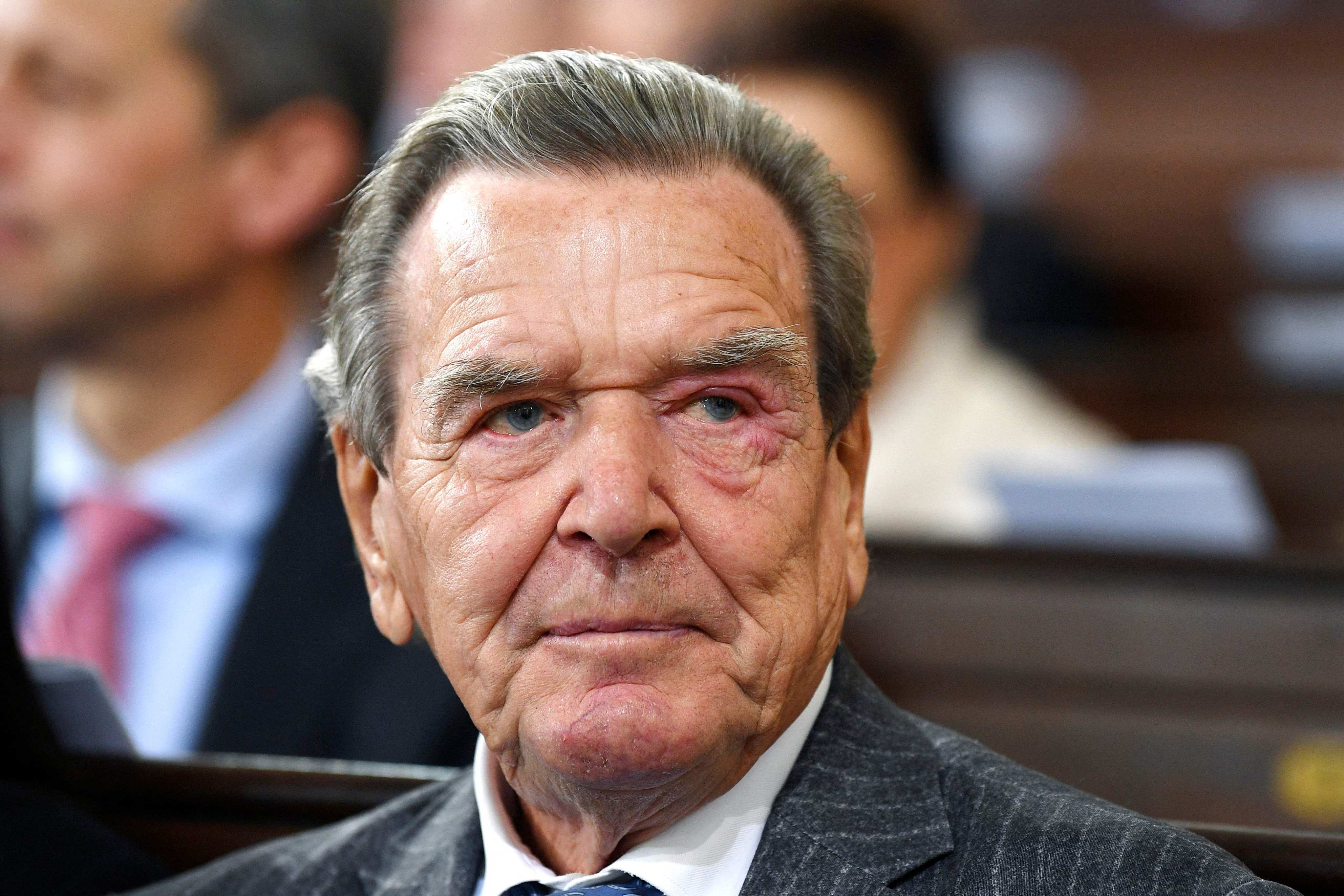 Former German chancellor Gerhard Schroeder in 2023. Photo: AFP
