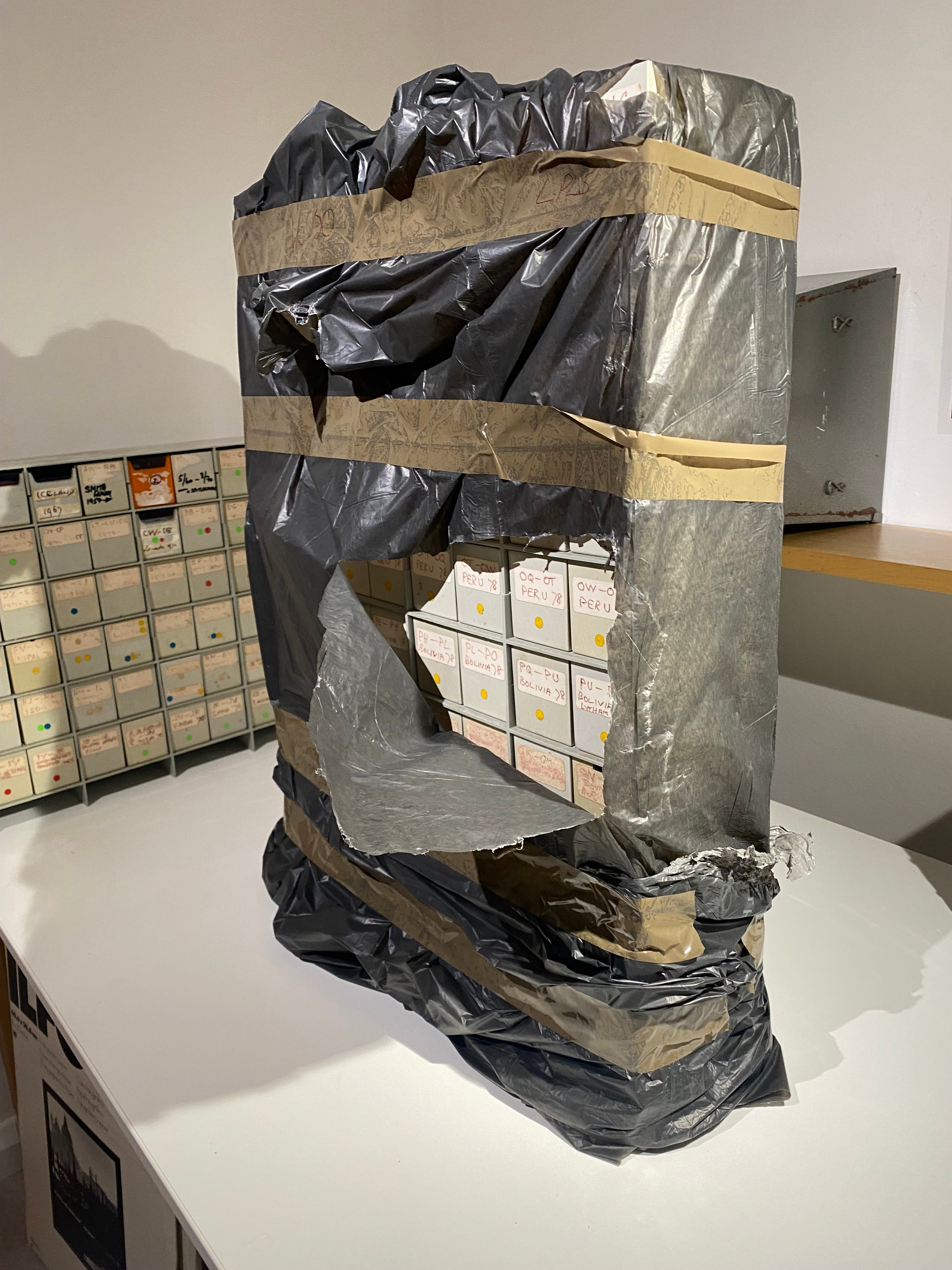 Some of the original boxes of film in which Jack Smith found his grandfather’s photographs. Photo: Jack Smith