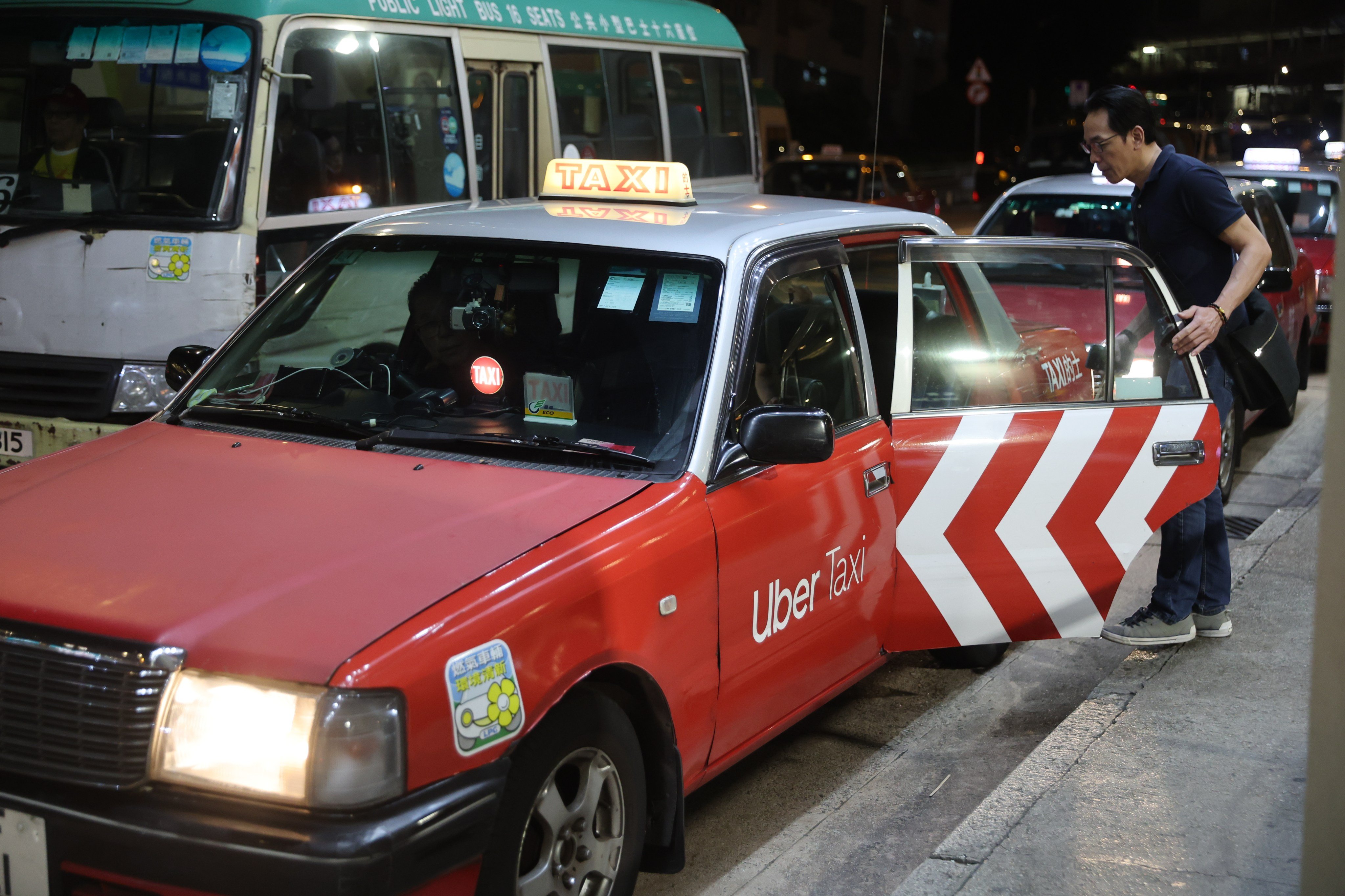 An Uber taxi in Wong Tai Sin in 2025. Photo: Edmond So