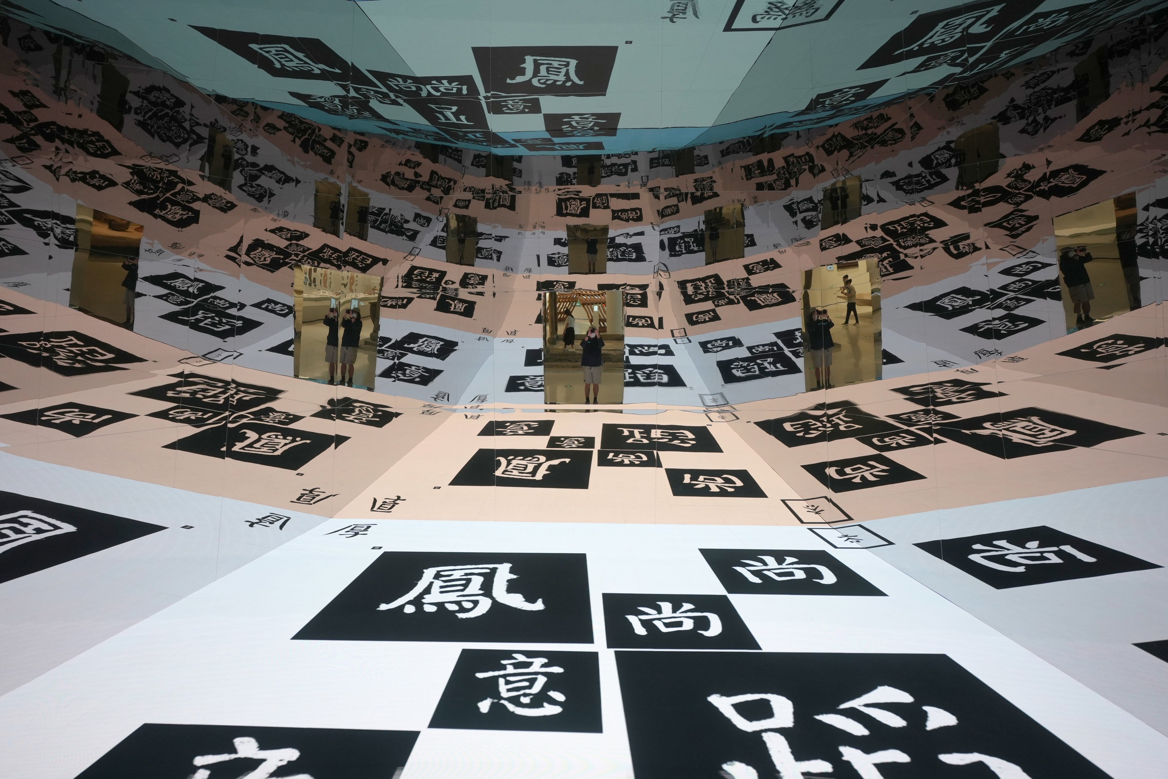 Visitors at the “Dynamic Heritage: Chinese Design Narratives” exhibition at Shenzhen Bay Culture Square in Shenzhen, China. Photo: Sun Yeung
