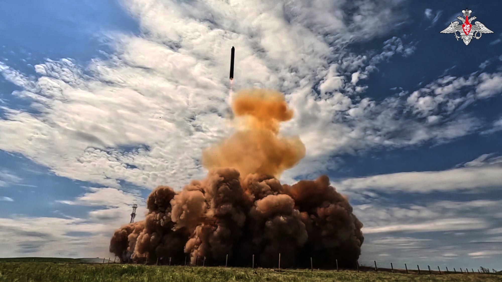 Russia’s Sarmat missile is designated ‘Satan II’ in the West. Photo: Russian Defence Ministry Press Service via AP