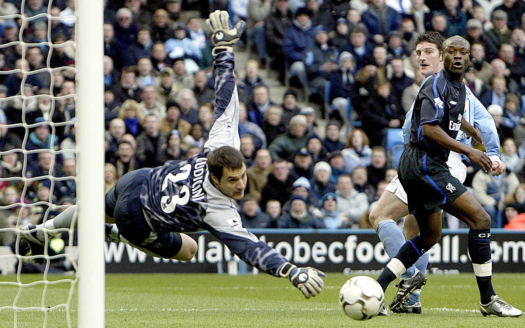 Carlo Cudicini, here in 2004 in goal for Chelsea, is a two-times Premier League winner.  Photo: Reuters