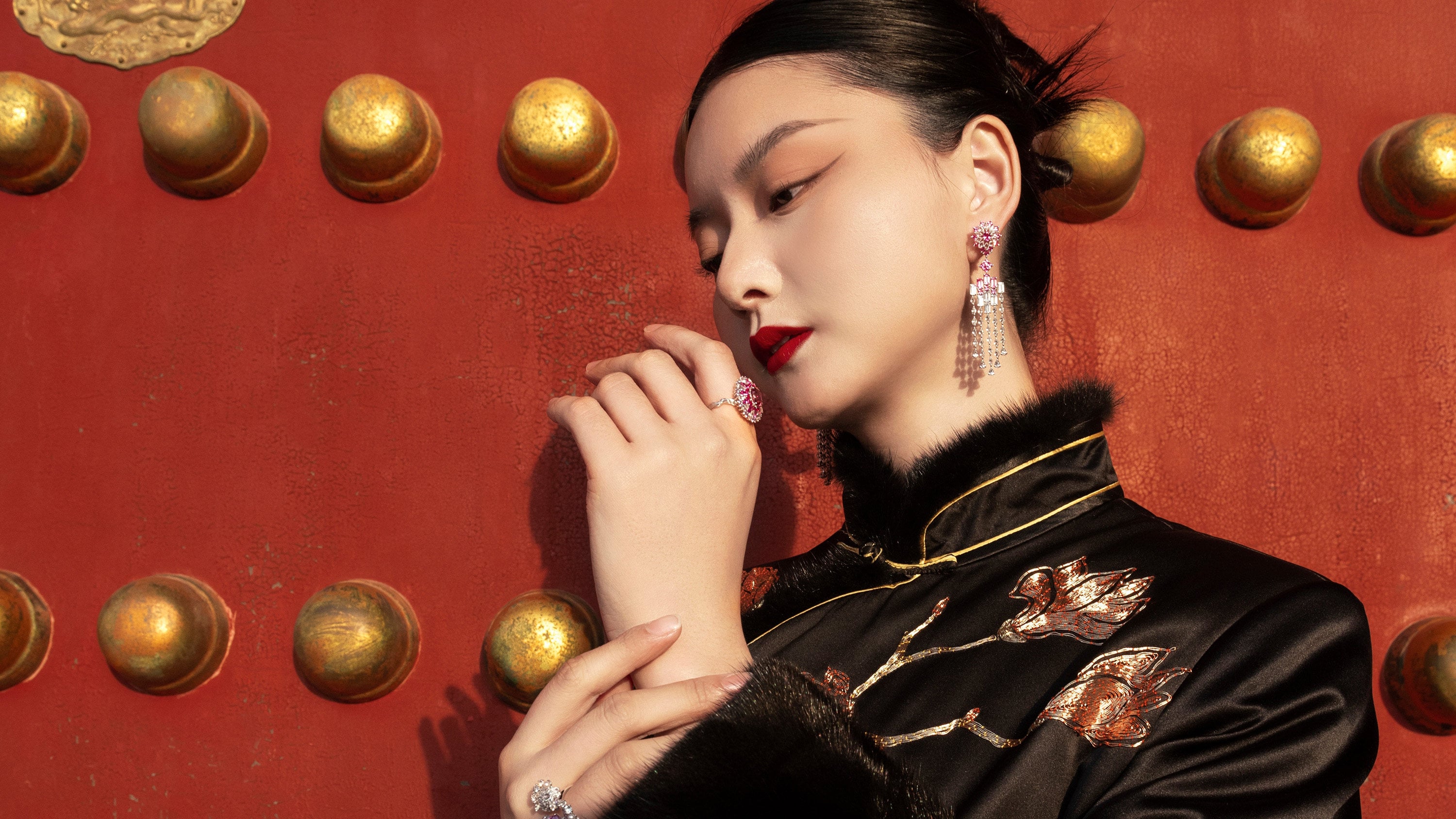 The red gates of the Forbidden City in Beijing are adorned with golden door nails. Ancient China had strict regulations on the number and colour of door nails, reflecting rank and feng shui beliefs. Photo: Shutterstock