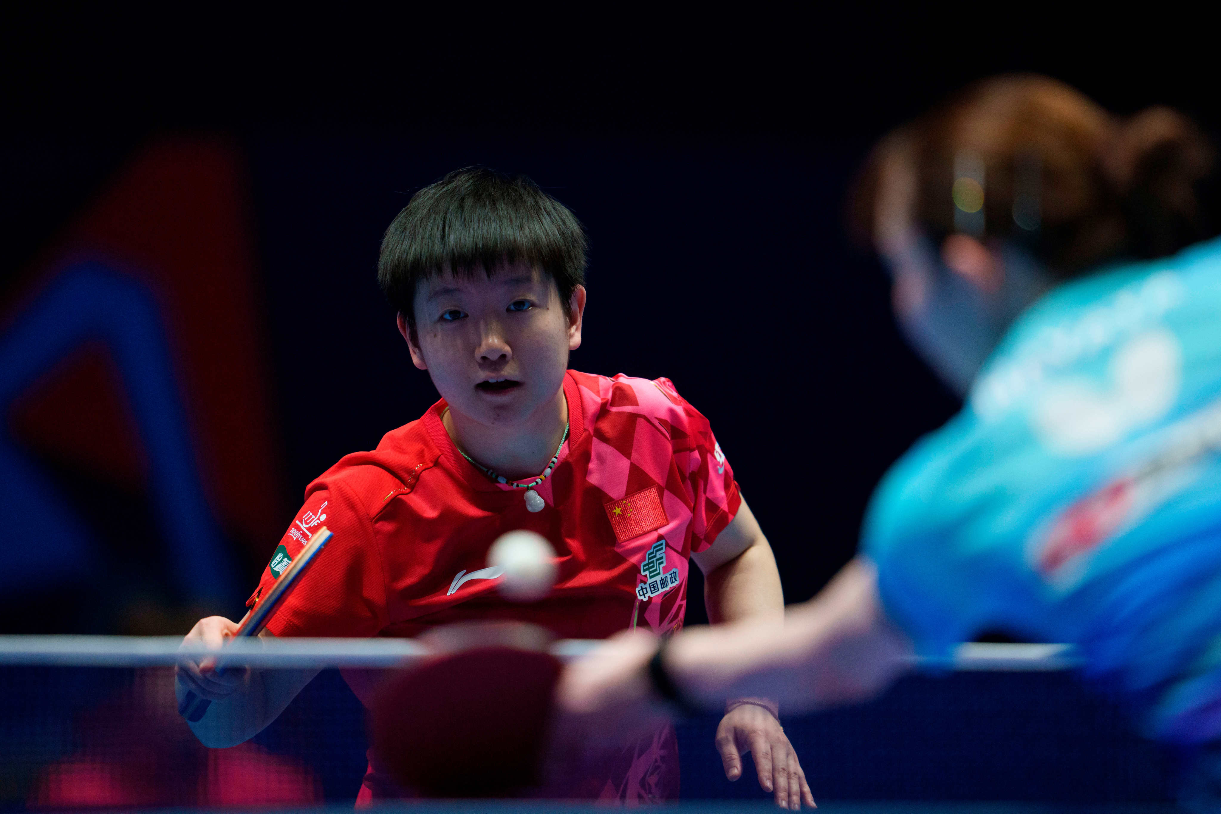 Japan’s Hina Hayata (right) says that “if we cannot surpass Sun Yingsha (left), we cannot win as a team”. Photo: AP