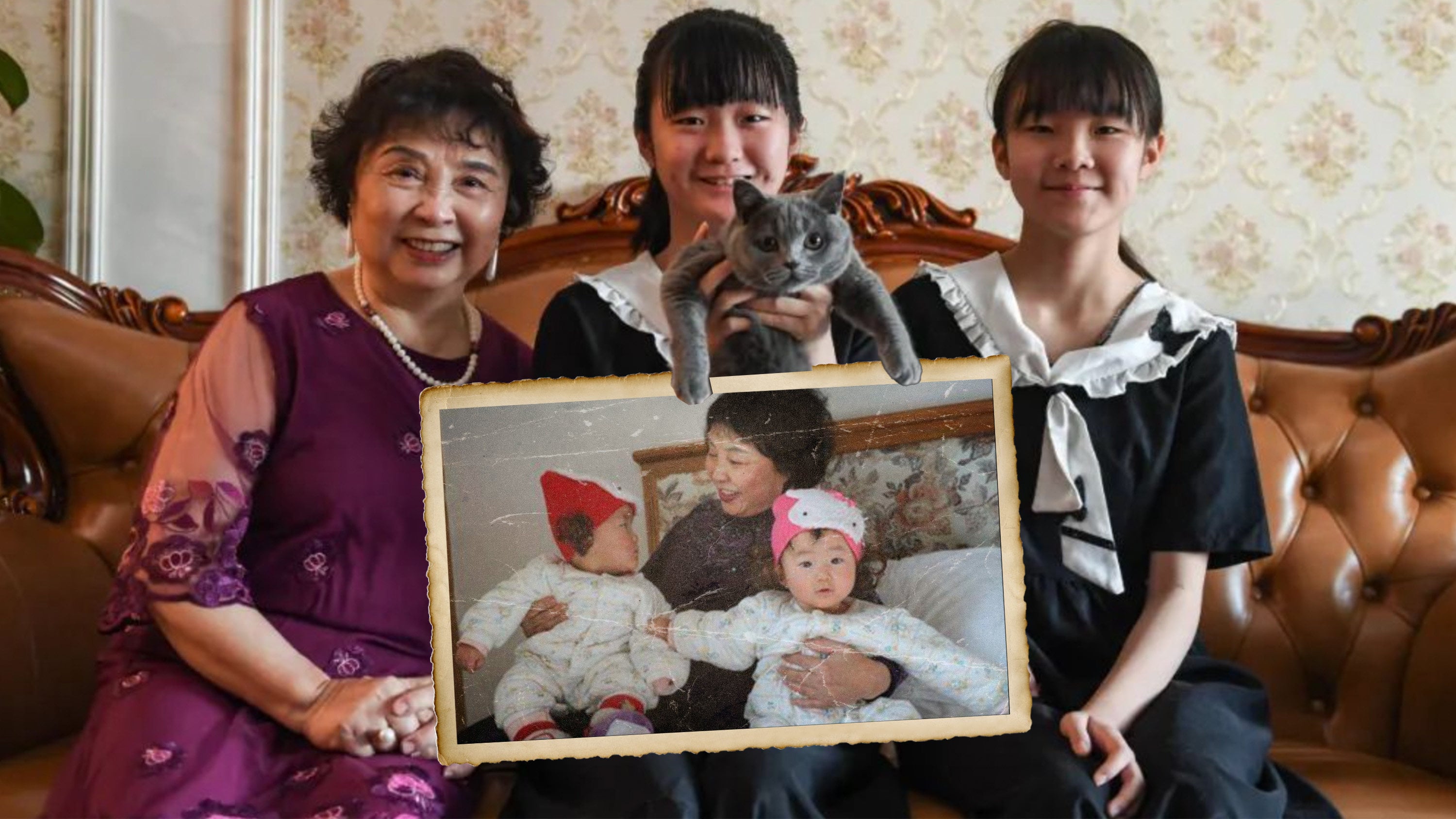 A 60-year-old Chinese woman who is now 76, became the country’s oldest mother after giving birth to twins following the loss of her daughter and son-in-law to carbon monoxide poisoning. Photo: SCMP composite/Weibo