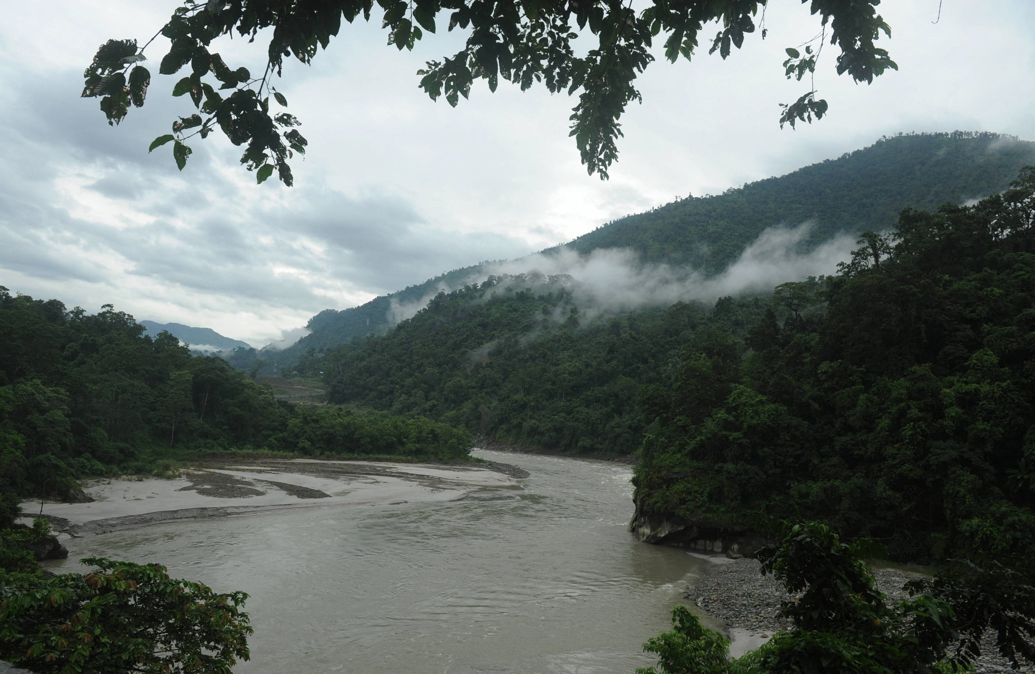 The Teesta River flows through Sevok in India’s West Bengal state, around 60km north of the Bangladesh border and some 20km east of Siliguri. Photo: AFP