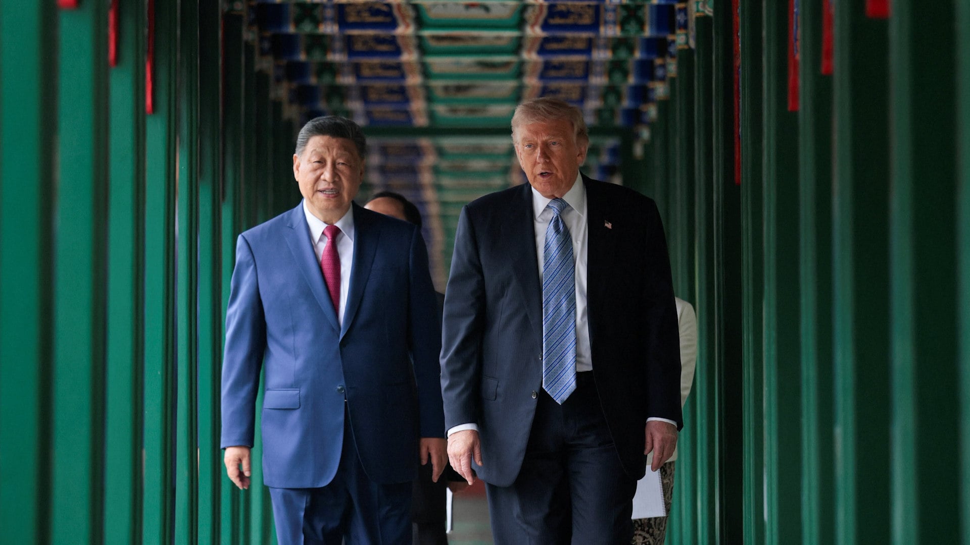 Video thumbnail of Xi gives Trump a rare tour of Beijing’s Zhongnanhai